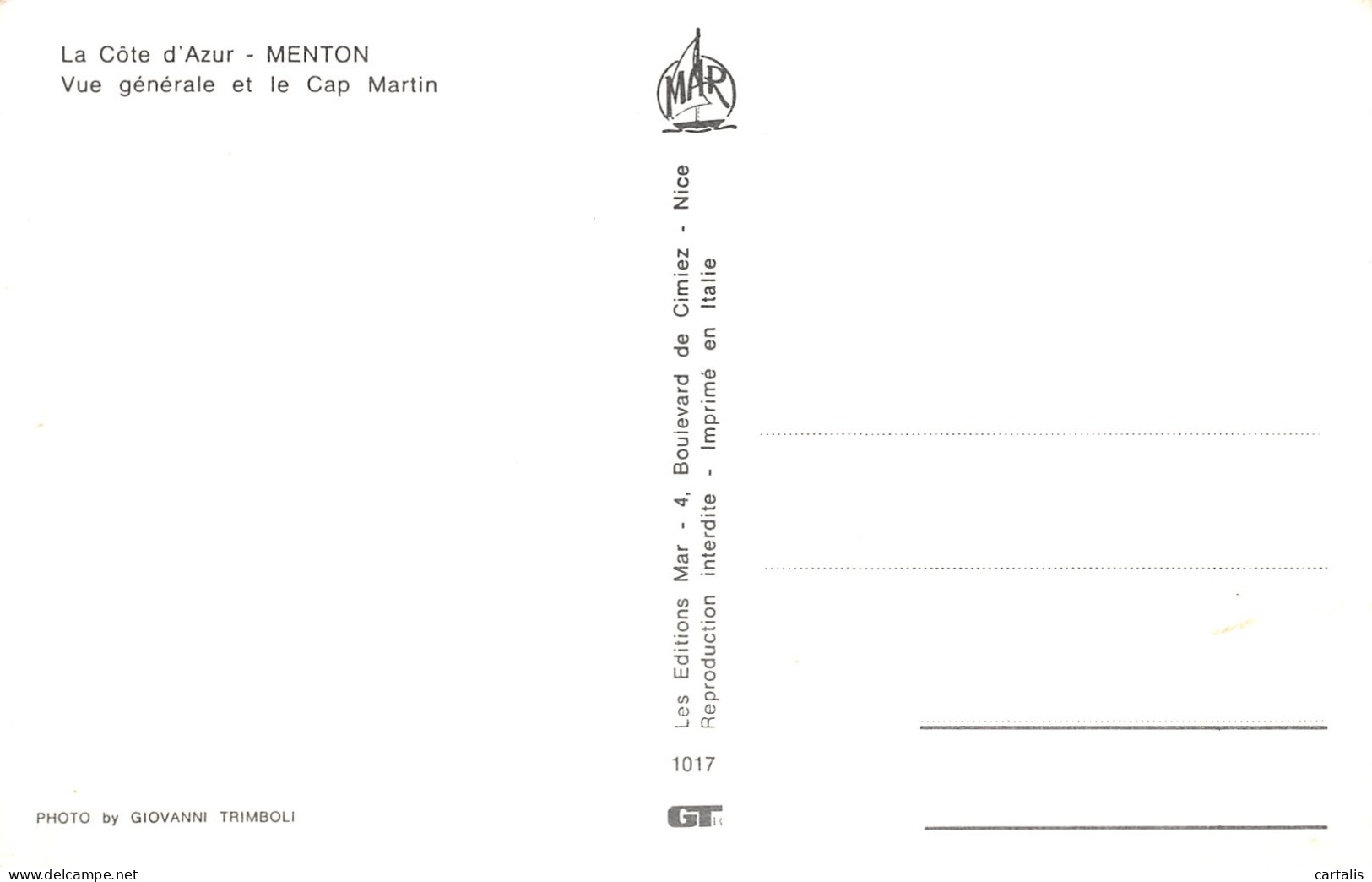 06-MENTON-N°4189-G/0281 - Menton