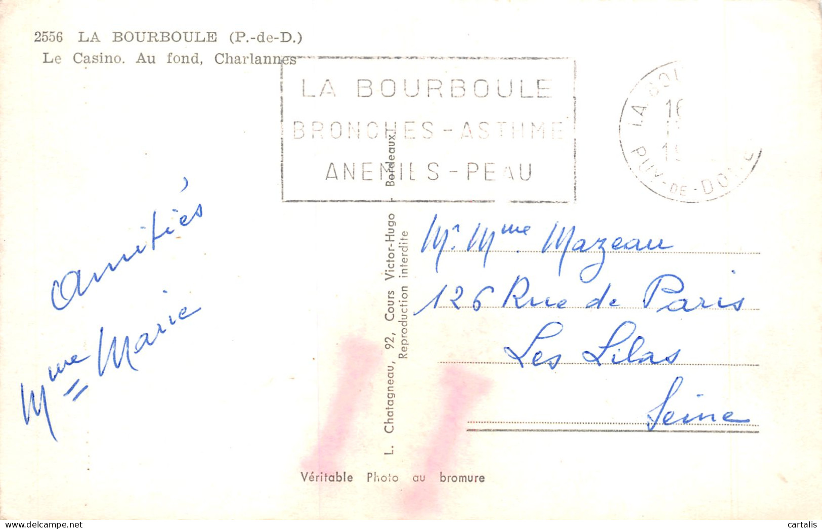 63-LA BOURBOULE-N°4189-G/0085 - La Bourboule