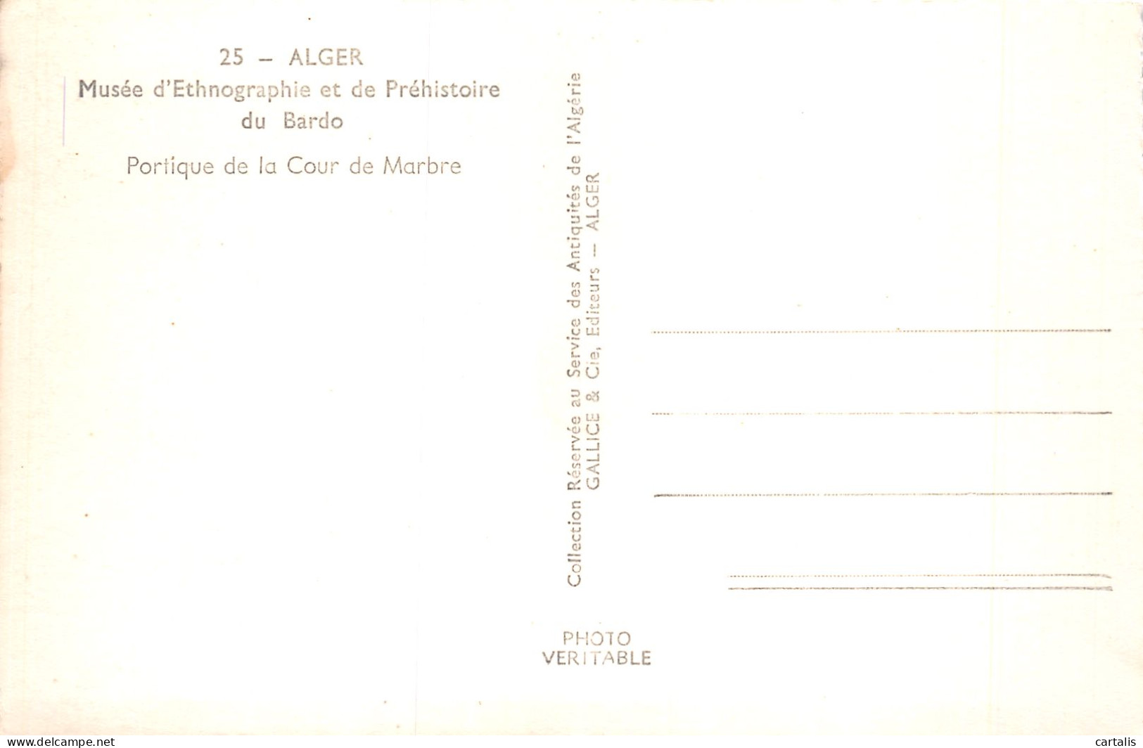 ET-ALGERIE ALGER-N°4189-G/0025 - Algeri