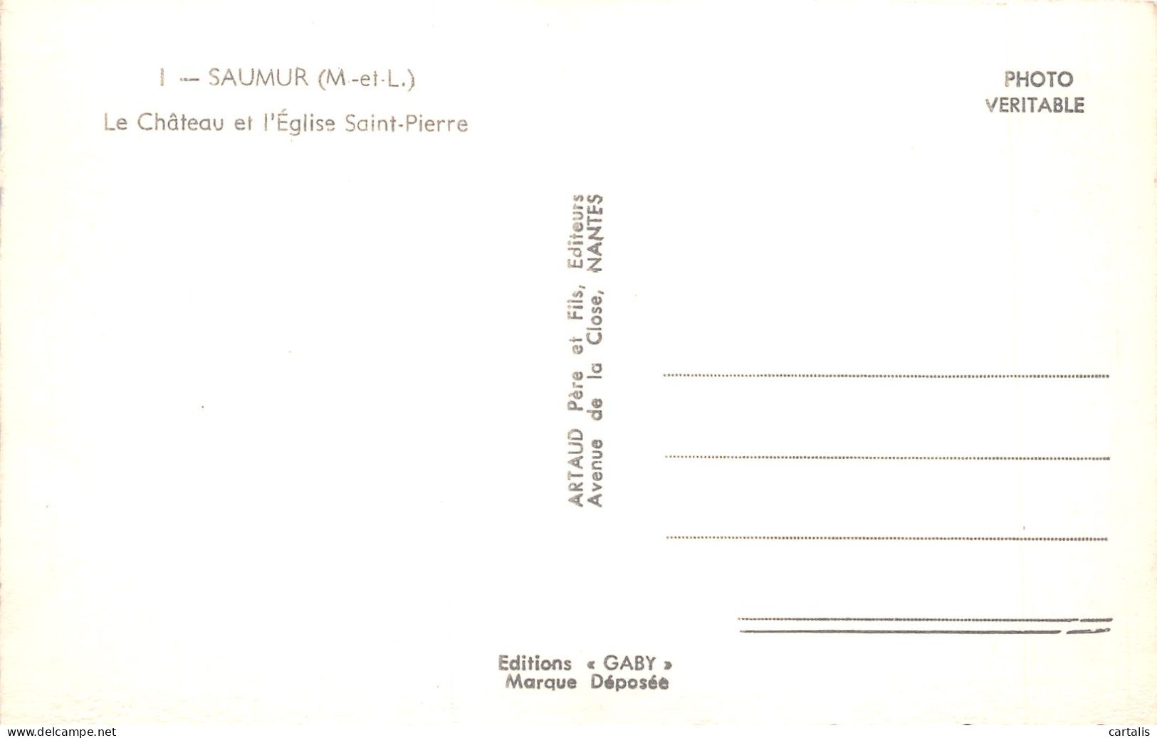 49-SAUMUR-N°4189-G/0005 - Saumur