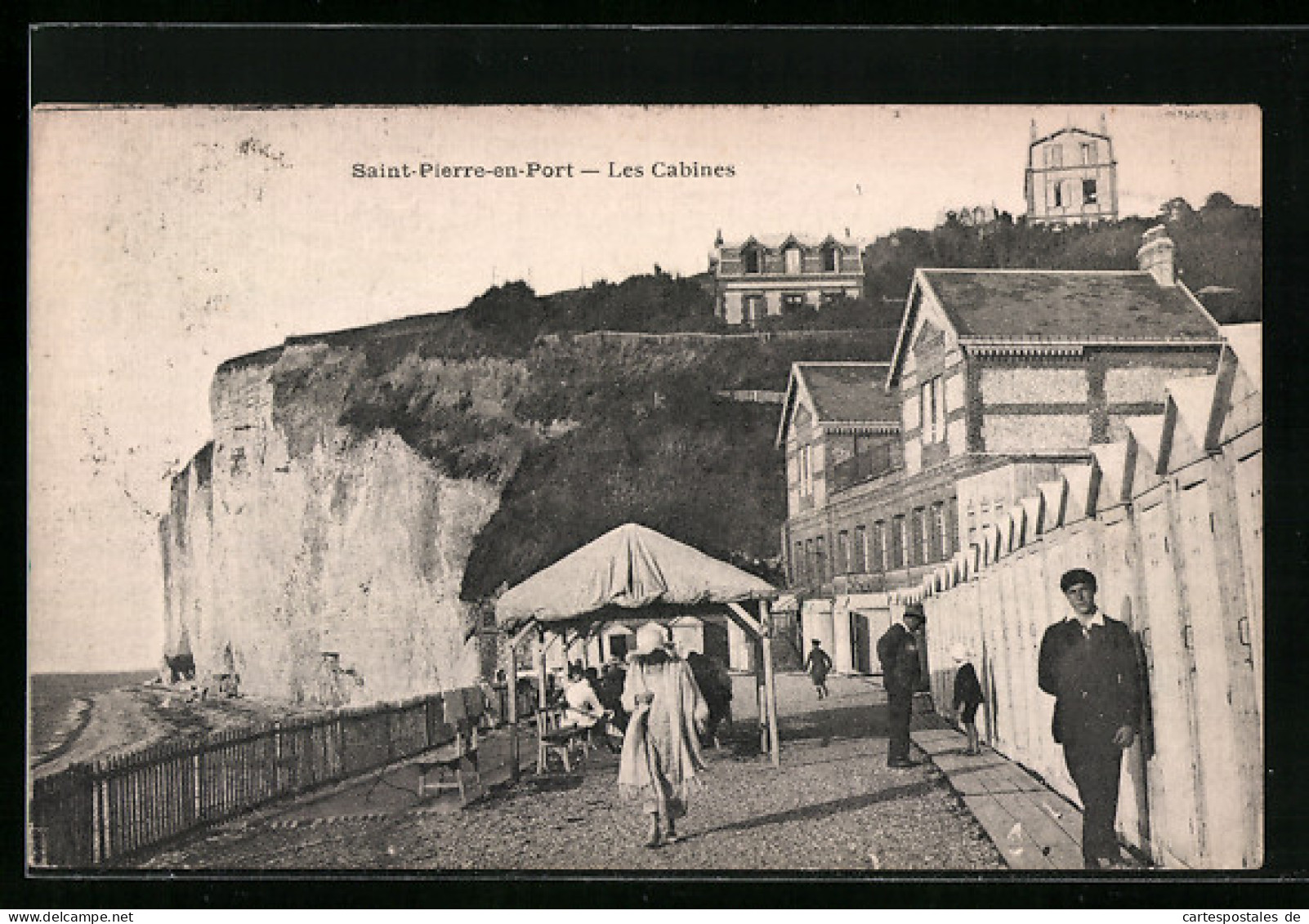 CPA Saint-Pierre-en-Port, Les Cabines  - Andere & Zonder Classificatie