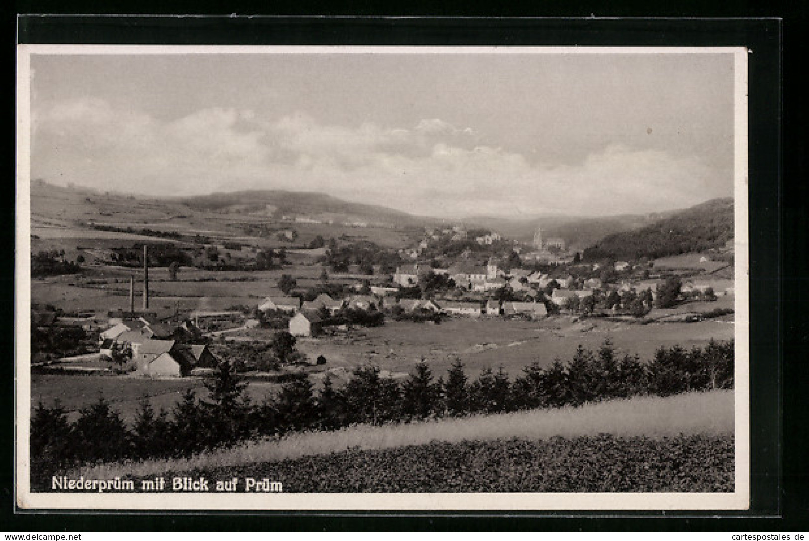 AK Niederprüm, Gesamtansicht Mit Blick Auf Prüm  - Pruem