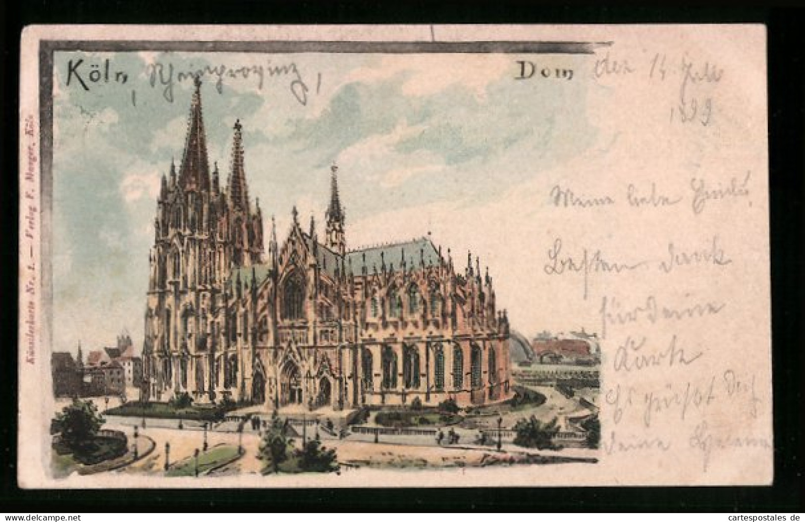 Lithographie Köln, Dom  - Köln