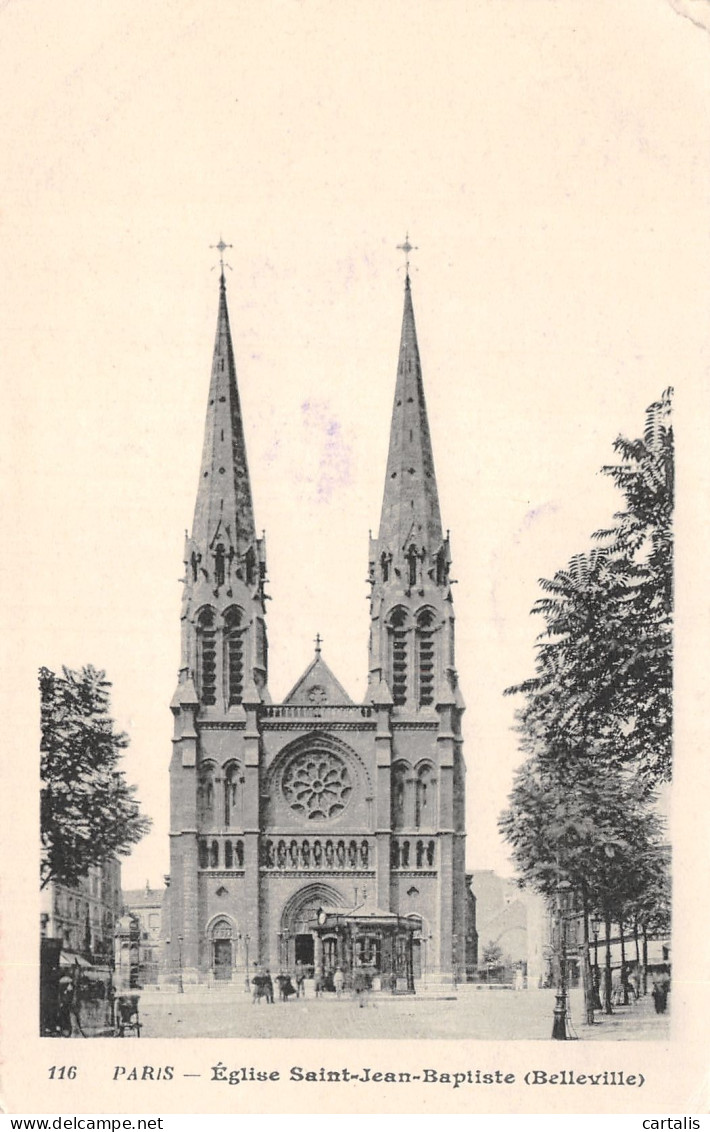 75-PARIS EGLISE SAINT JEAN BAPTISTE -N°4190-C/0169 - Kirchen