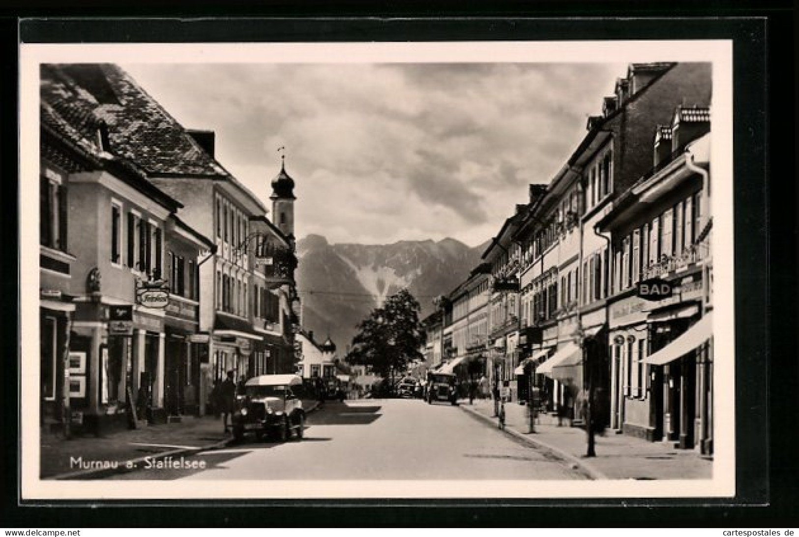 AK Murnau A. Staffelsee, Hauptstrasse Mit Geschäften  - Otros & Sin Clasificación