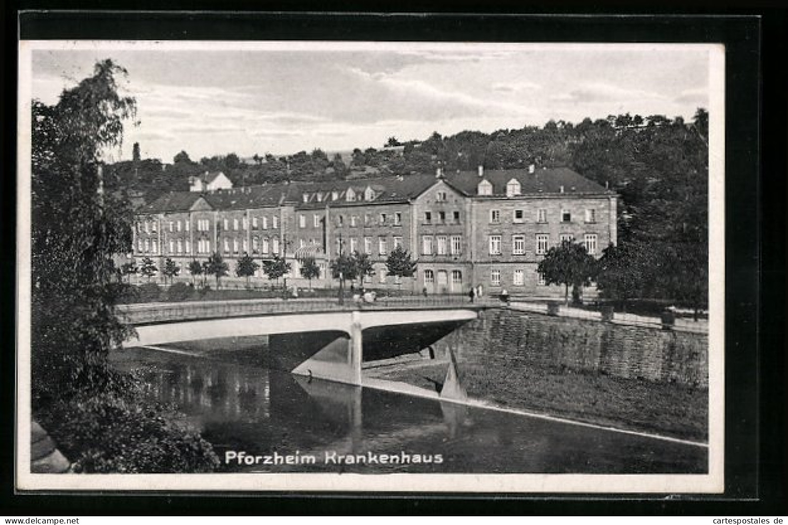 AK Pforzheim, Blick Auf Das Krankenhaus  - Pforzheim