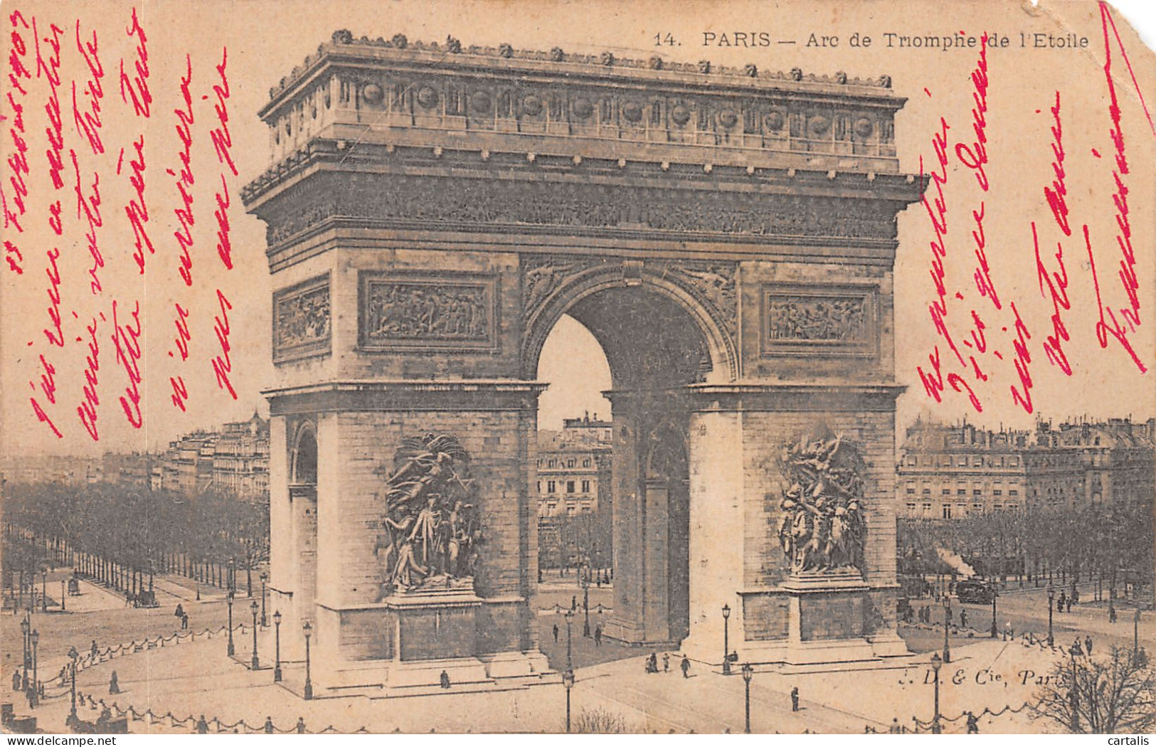 75-PARIS ARC DE TRIOMPHE-N°4190-C/0069 - Triumphbogen