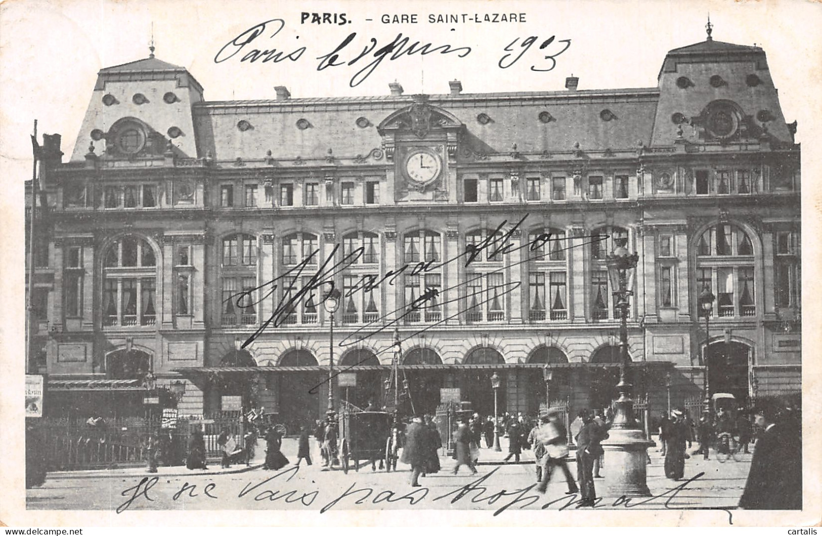 75-PARIS GARE SAINT LAZARE-N°4190-B/0399 - Metropolitana, Stazioni