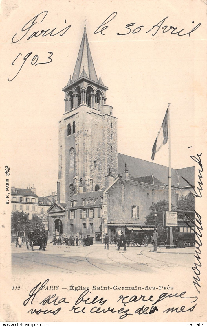 75-PARIS EGLISE SAINT GERMAIN DES PRES-N°4190-B/0361 - Churches