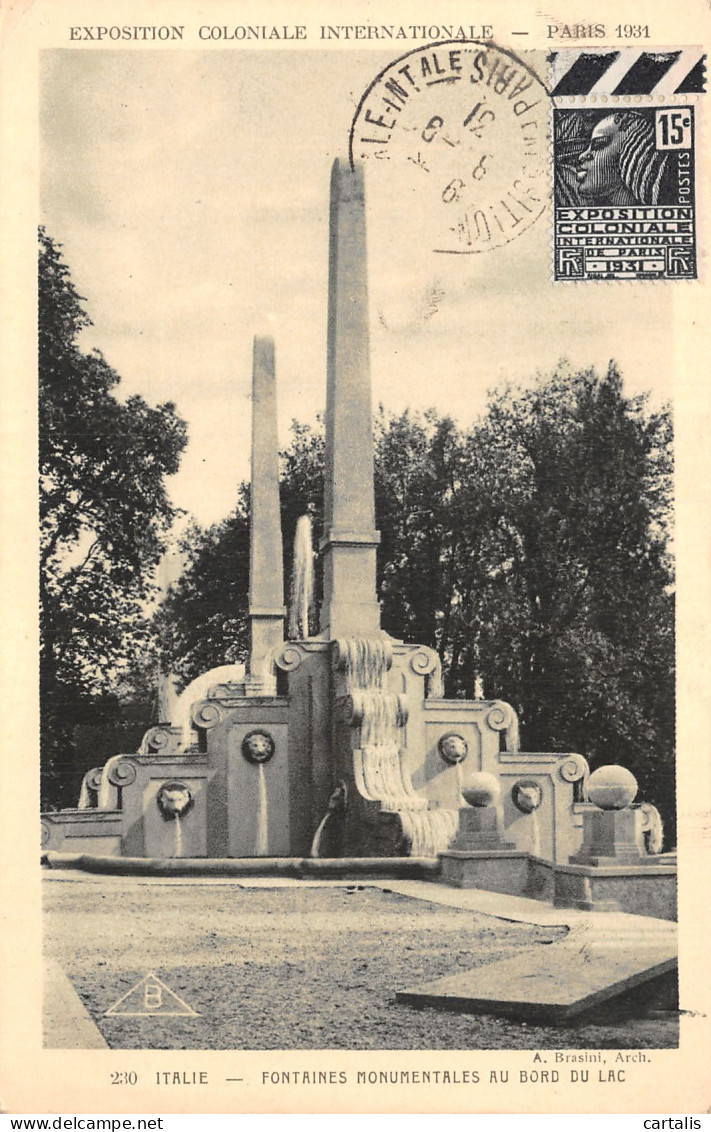 75-PARIS EXPO COLONIALE INTERNATIONALE Italie-N°4190-B/0063 - Exhibitions