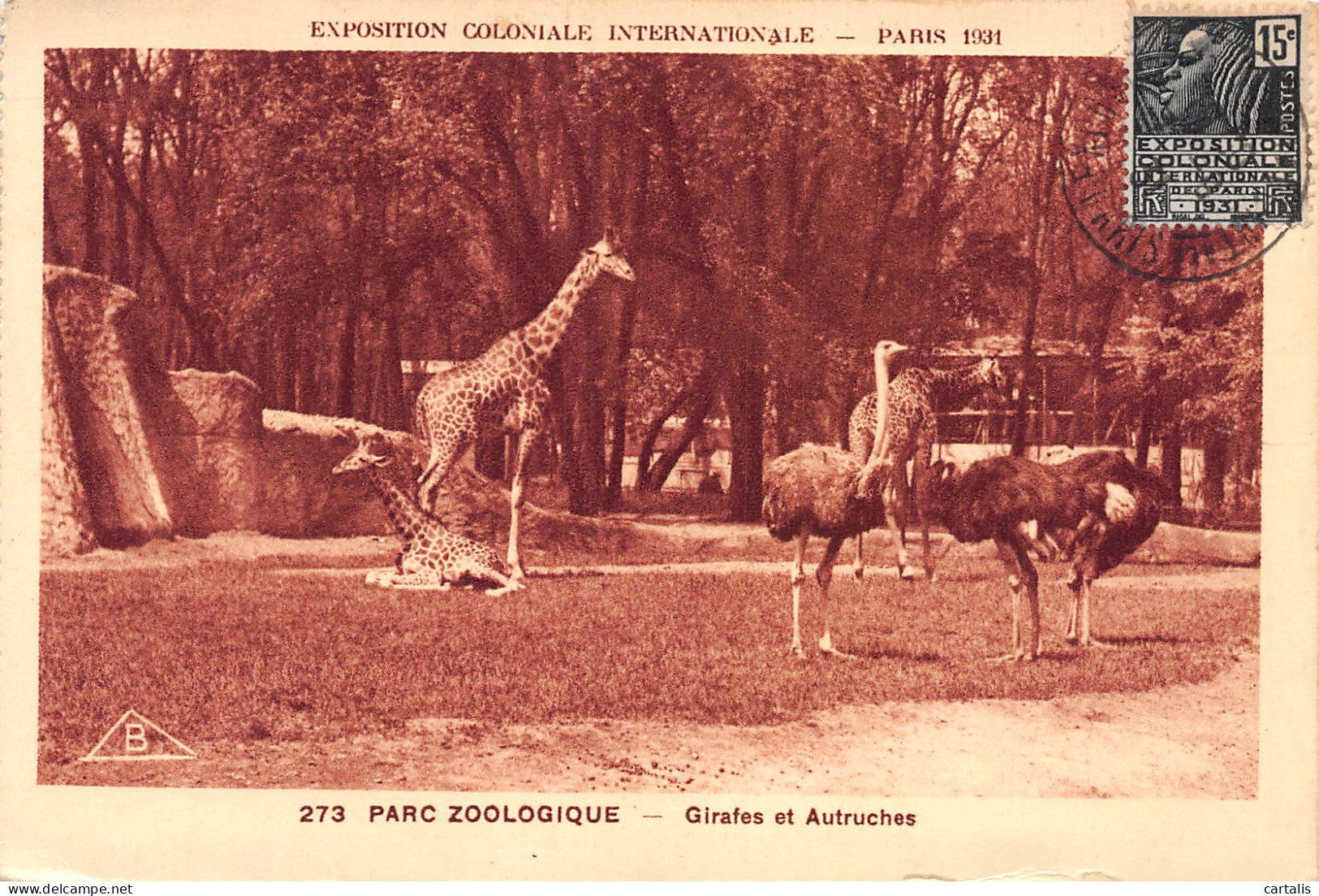 75-PARIS EXPO COLONIALE INTERNATIONALE PARC ZOOLOGIQUE-N°4190-B/0061 - Mostre