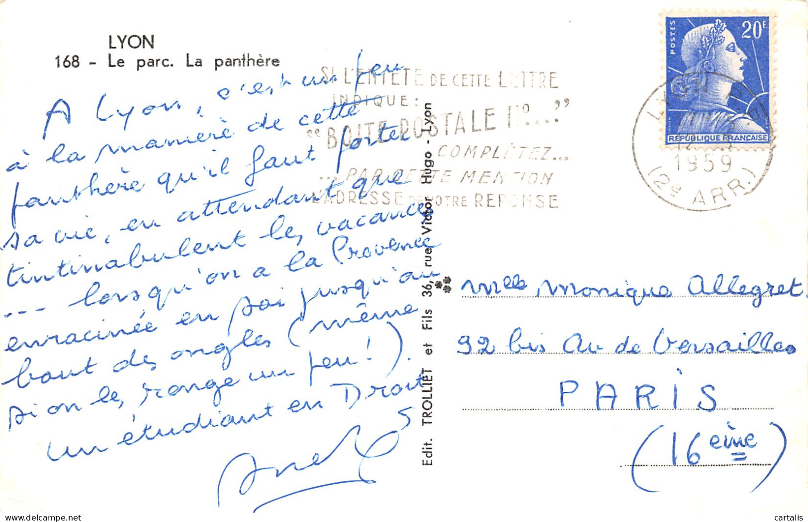 69-LYON-N°4190-A/0253 - Other & Unclassified