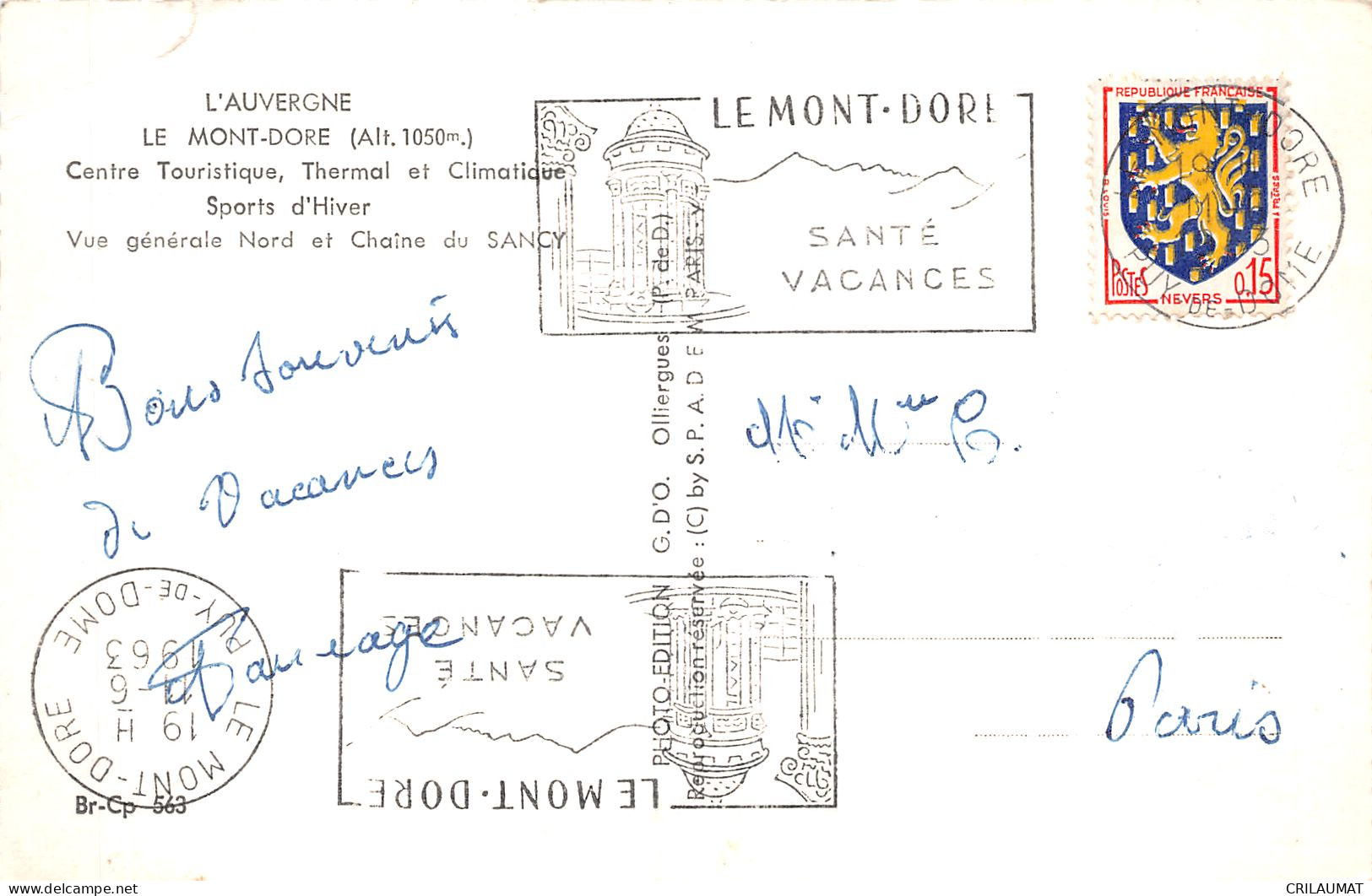 63-LE MONT DORE-N°5136-A/0247 - Le Mont Dore