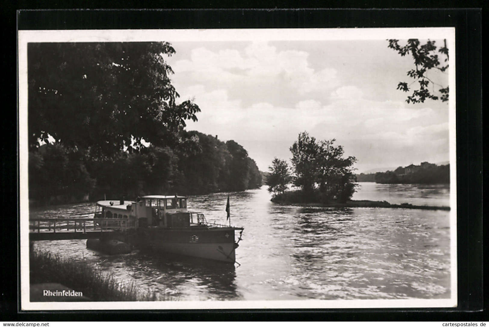 AK Rheinfelden, Schiff An Der Anlegestelle  - Rheinfelden