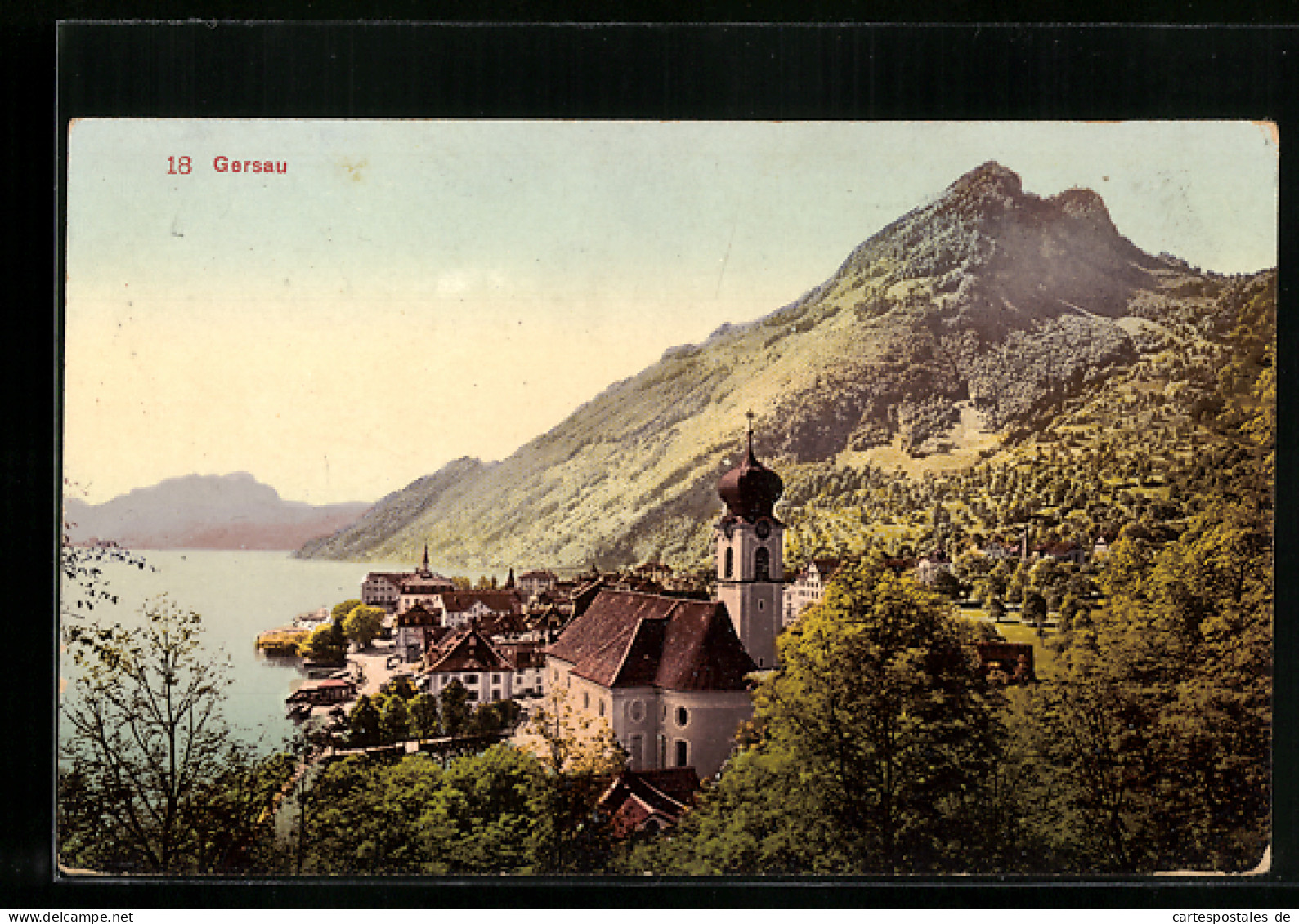 AK Gersau, Blick über Die Kirche Auf Den Ort  - Gersau