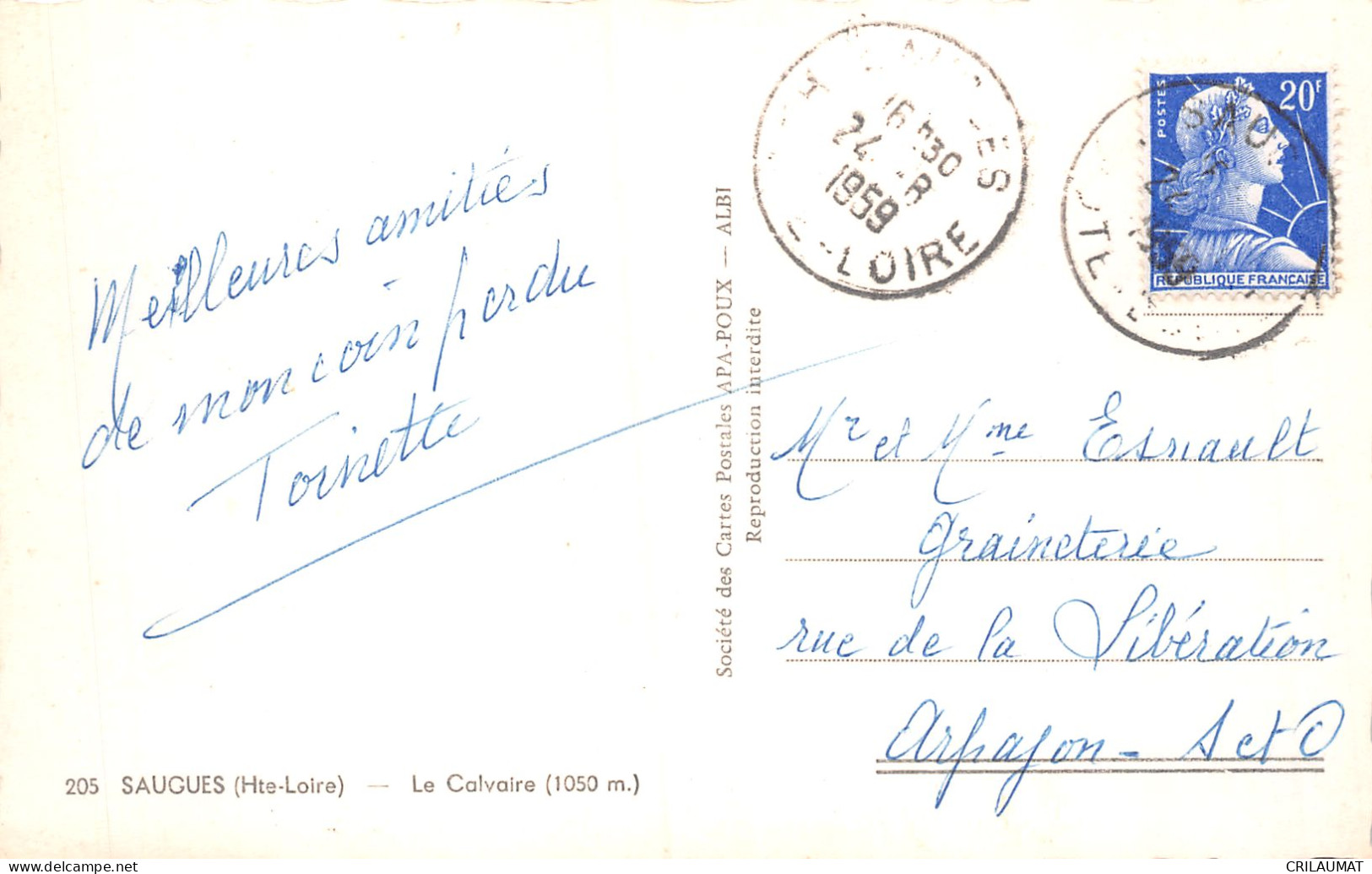 43-SAUGUES-N°LP5135-H/0303 - Saugues