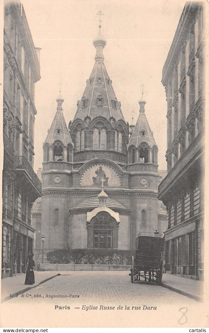 75-PARIS EGLISE RUSSE DE LA RUE DARU-N°4190-D/0393 - Kirchen