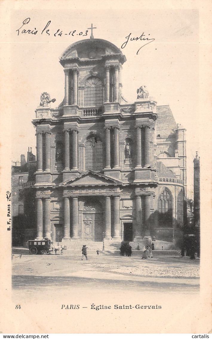 75-PARIS EGLISE SAINT GERVAIS-N°4190-D/0267 - Churches