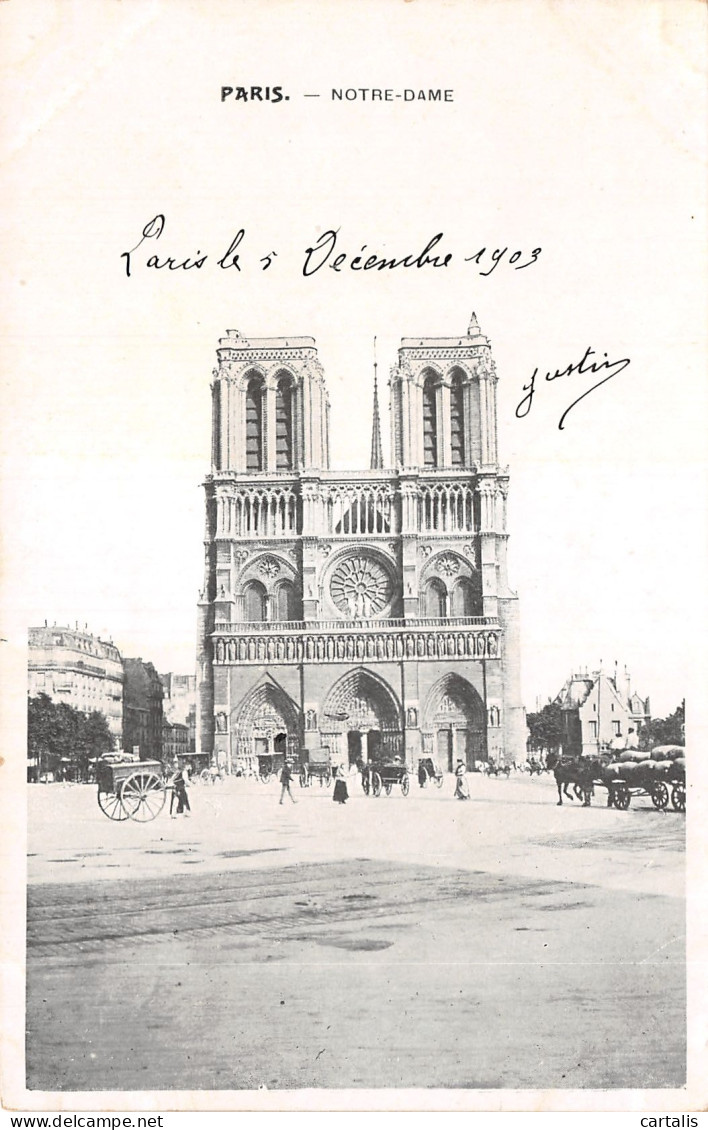 75-PARIS NOTRE DAME-N°4190-D/0253 - Notre Dame Von Paris
