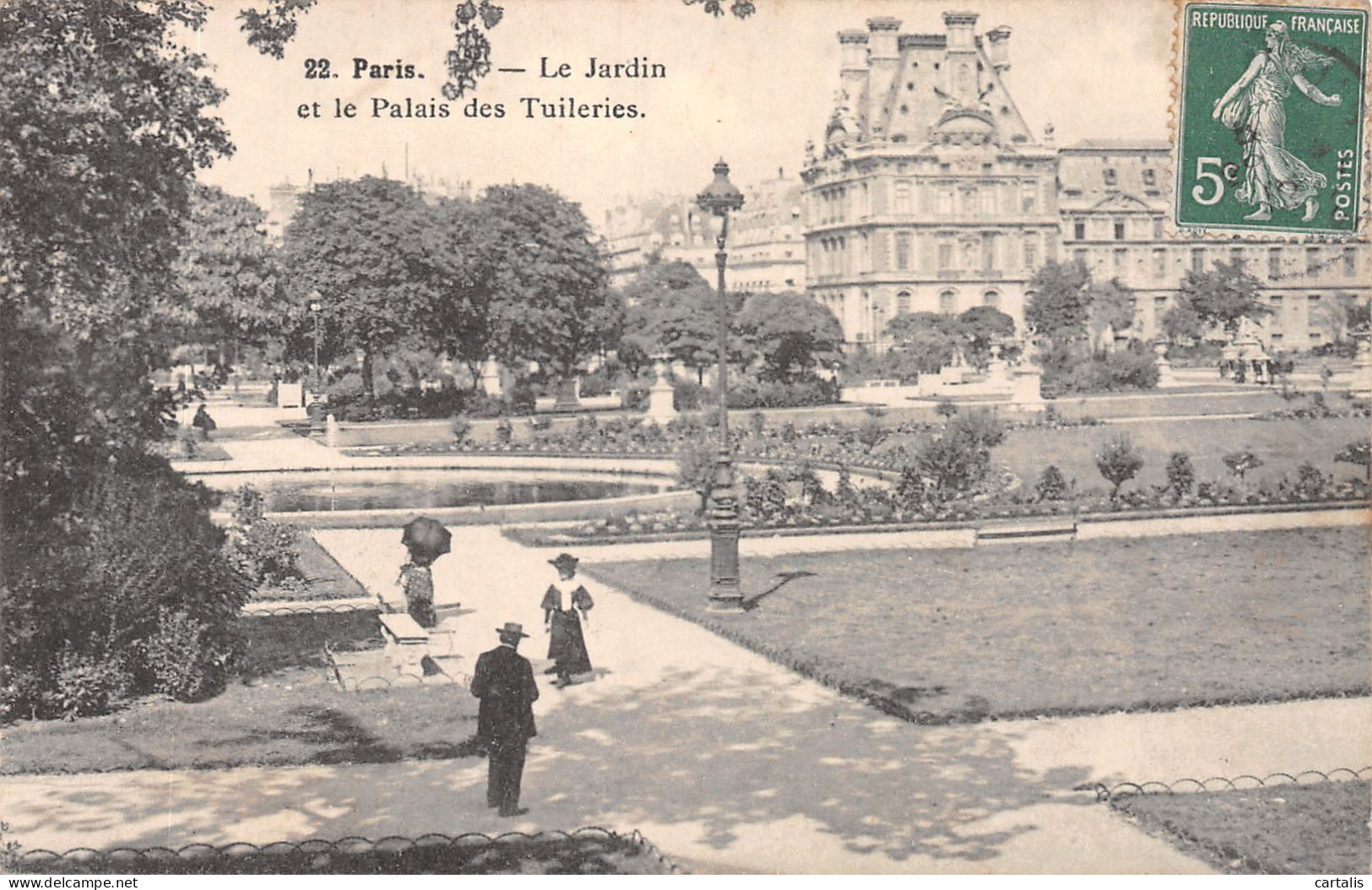 75-PARIS JARDIN ET PLAIS DES TUILERIES-N°4190-D/0219 - Parcs, Jardins