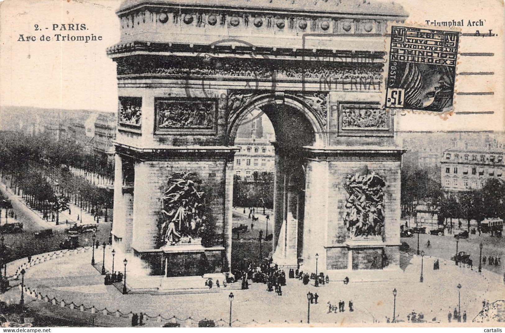 75-PARIS ARC DE TRIOMPHE-N°4190-D/0195 - Triumphbogen