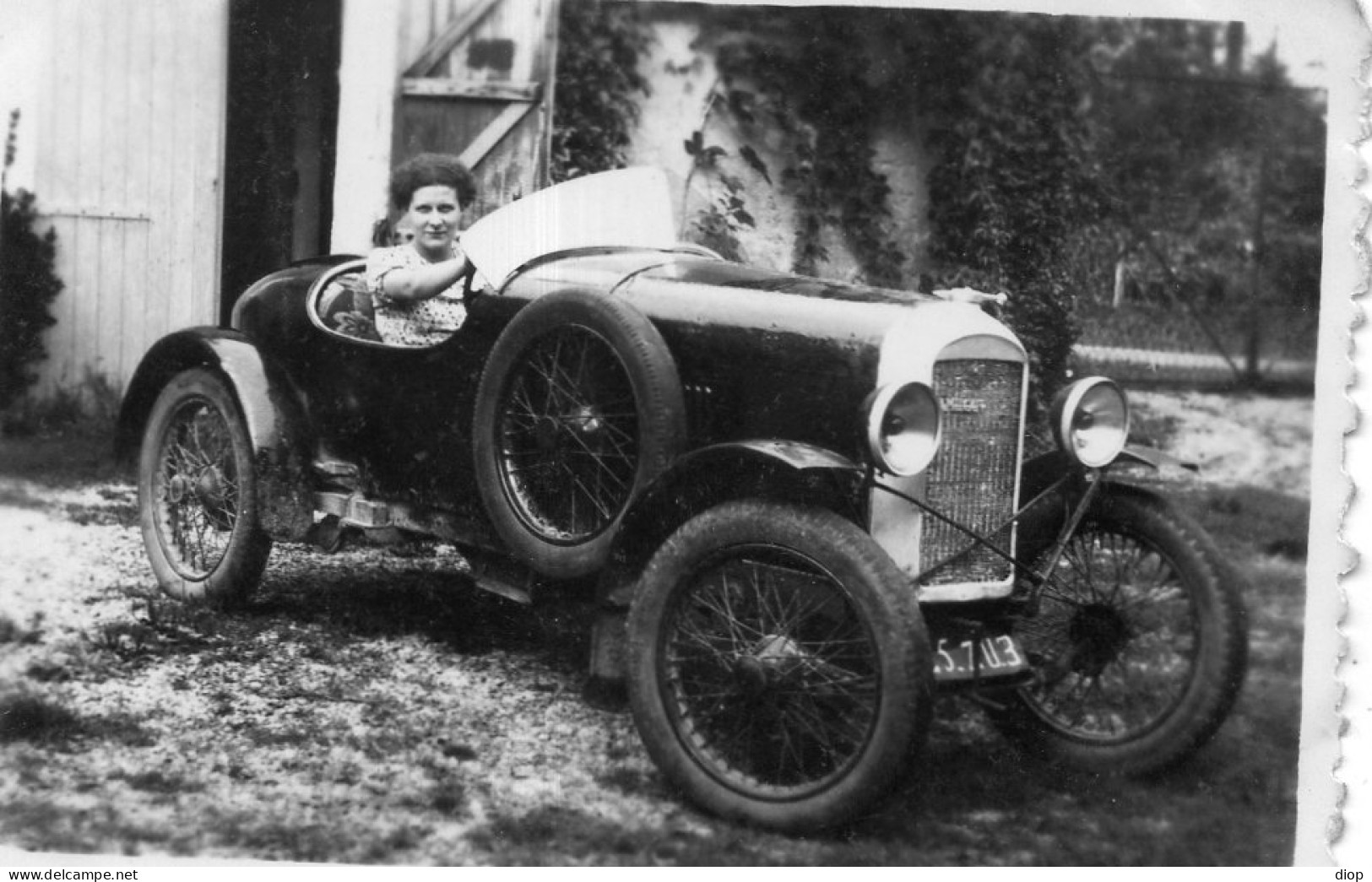 Photo Vintage Paris Snap Shop -voiture 3 Roues 3wheeler Car - Cars