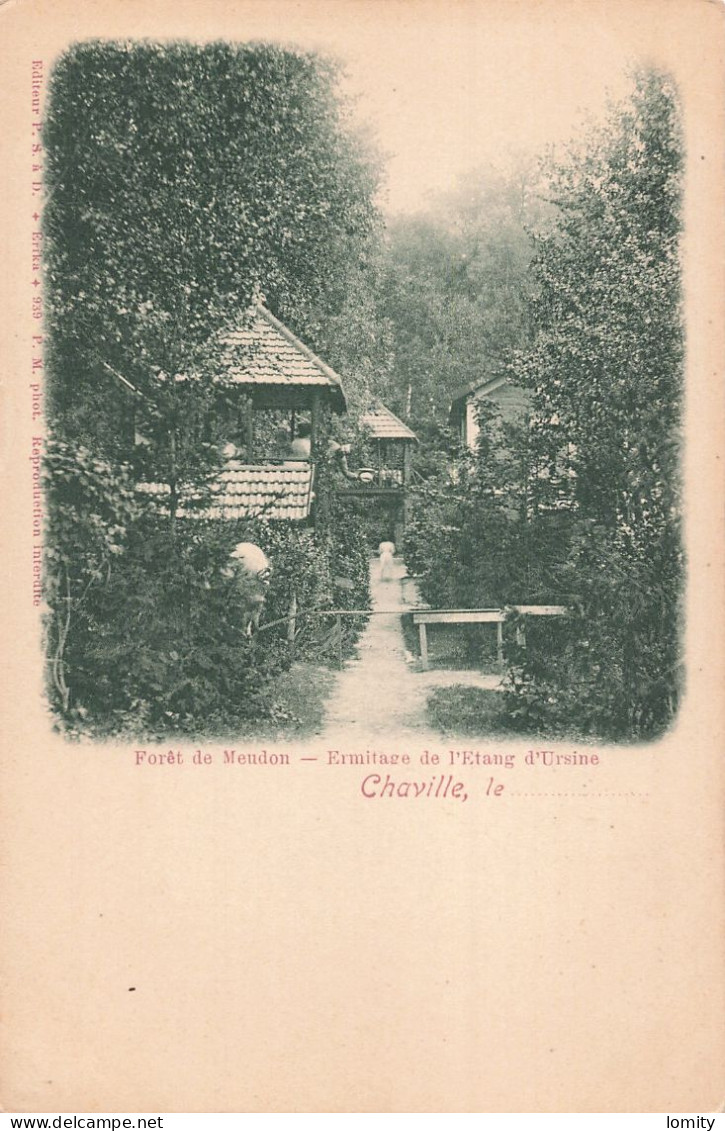 92 Chaville Foret De Meudon Ermitage De L' étang D' Ursine CPA - Chaville