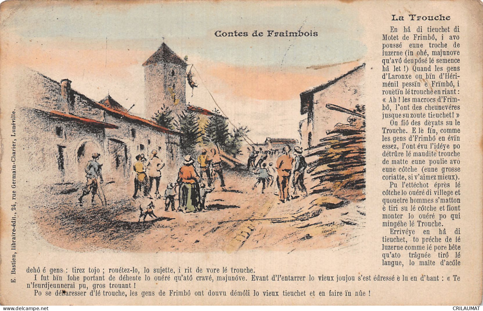 54-CONTES DE FRAIMBOIS FOLKLORE LA TROUCHE-N°5136-C/0335 - Autres & Non Classés