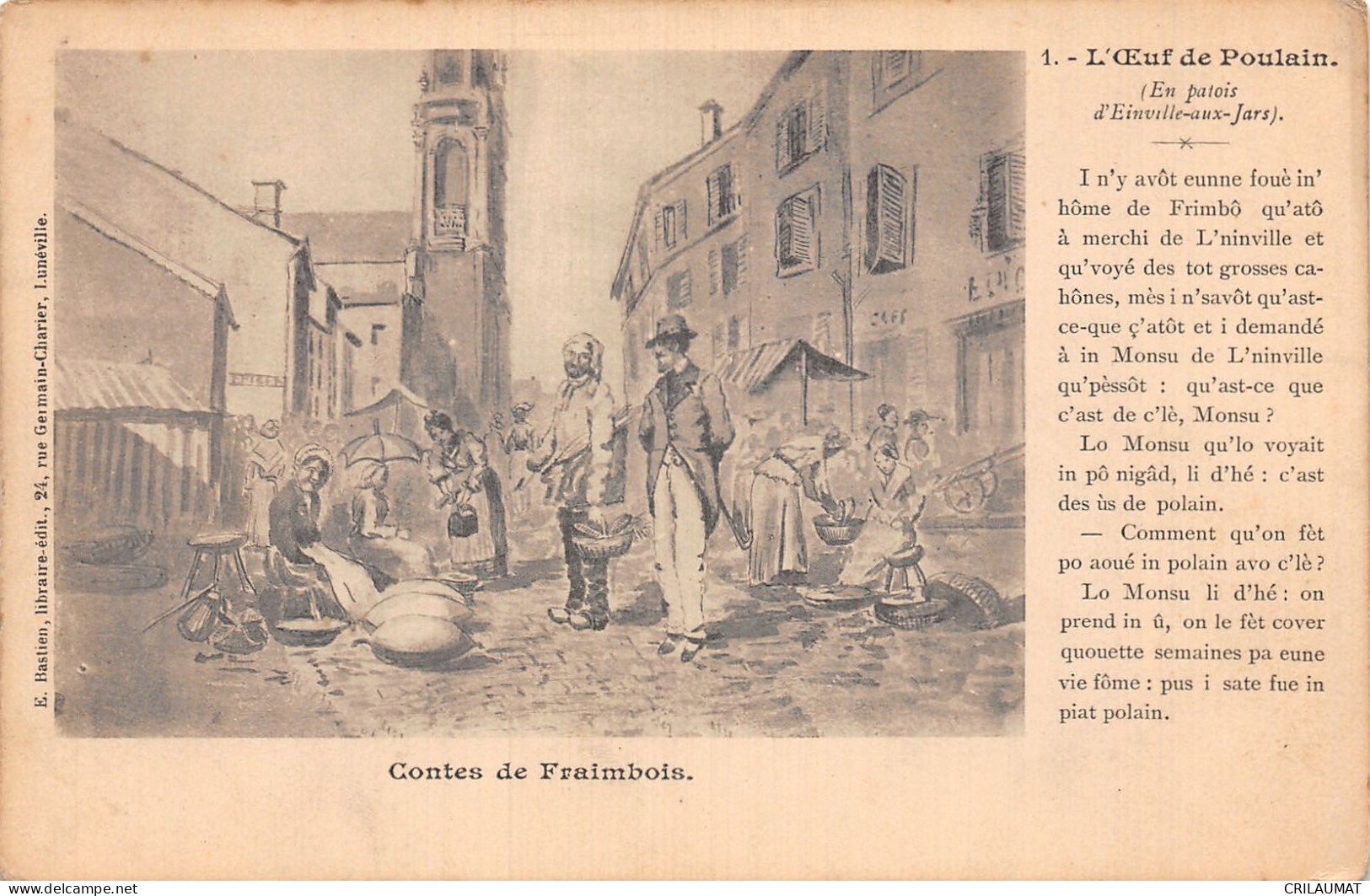 54-CONTES DE FRAIMBOIS FOLKLORE L OEUF DE POULAIN-N°5136-C/0323 - Sonstige & Ohne Zuordnung