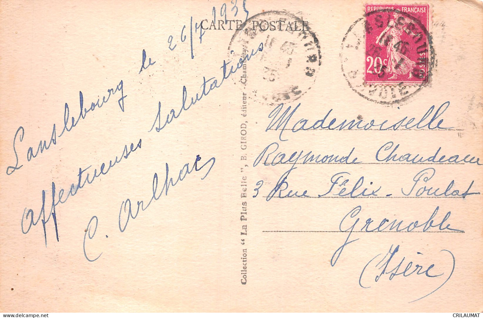 73-AIGUILLE DORAN-N°5136-C/0261 - Andere & Zonder Classificatie