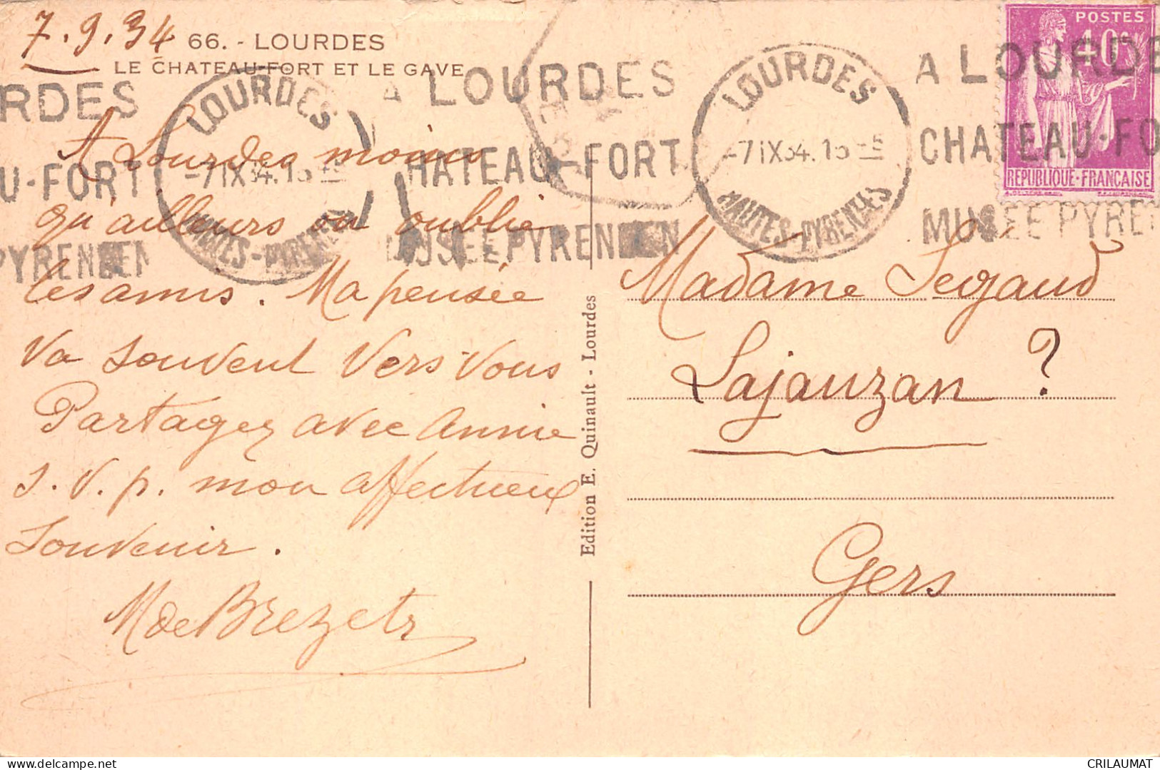 65-LOURDES-N°5136-C/0183 - Lourdes