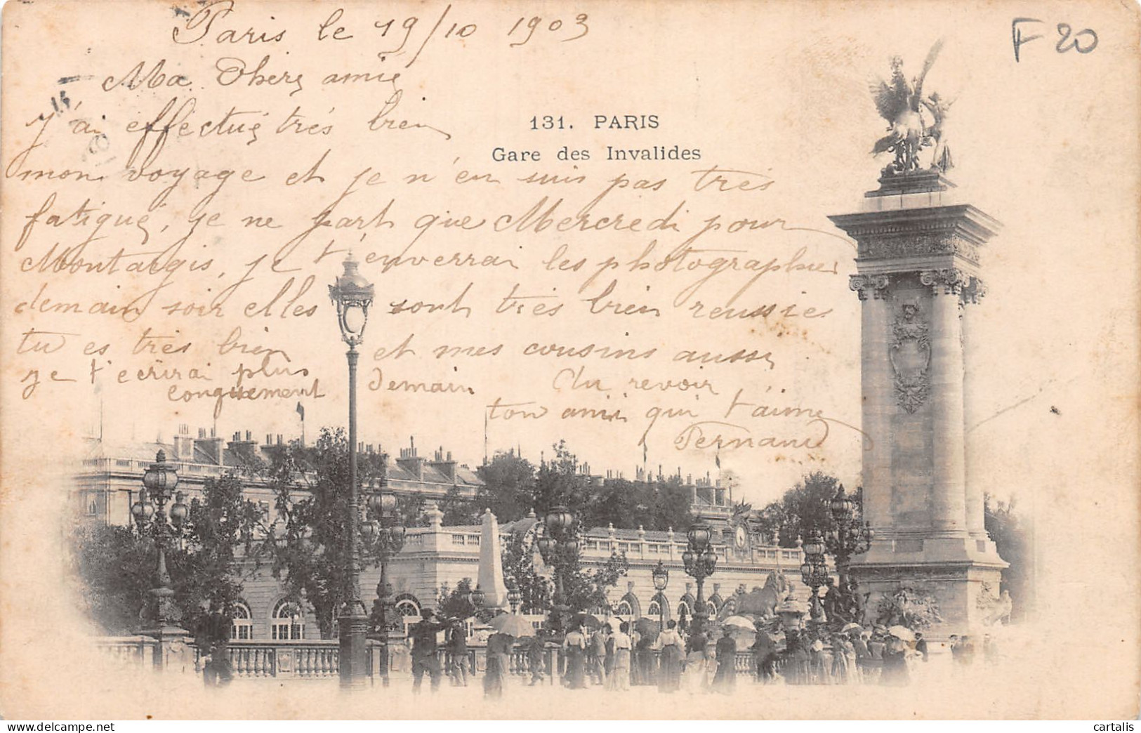 75-PARIS GARE DES INVALIDES-N°4190-H/0133 - Métro Parisien, Gares