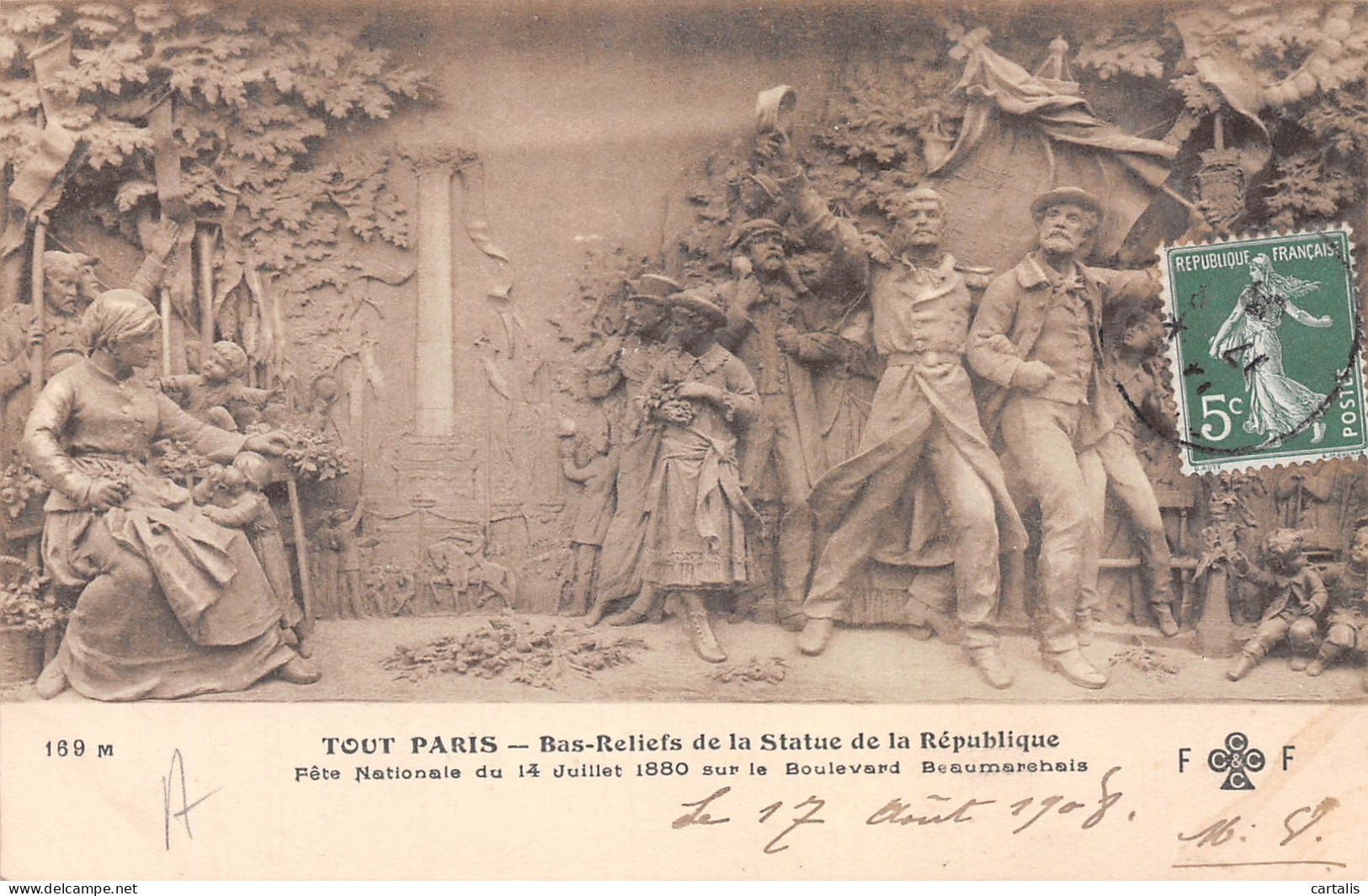 75-PARIS STATUE DE LA REPUBLIQUE-N°4190-H/0051 - Andere & Zonder Classificatie