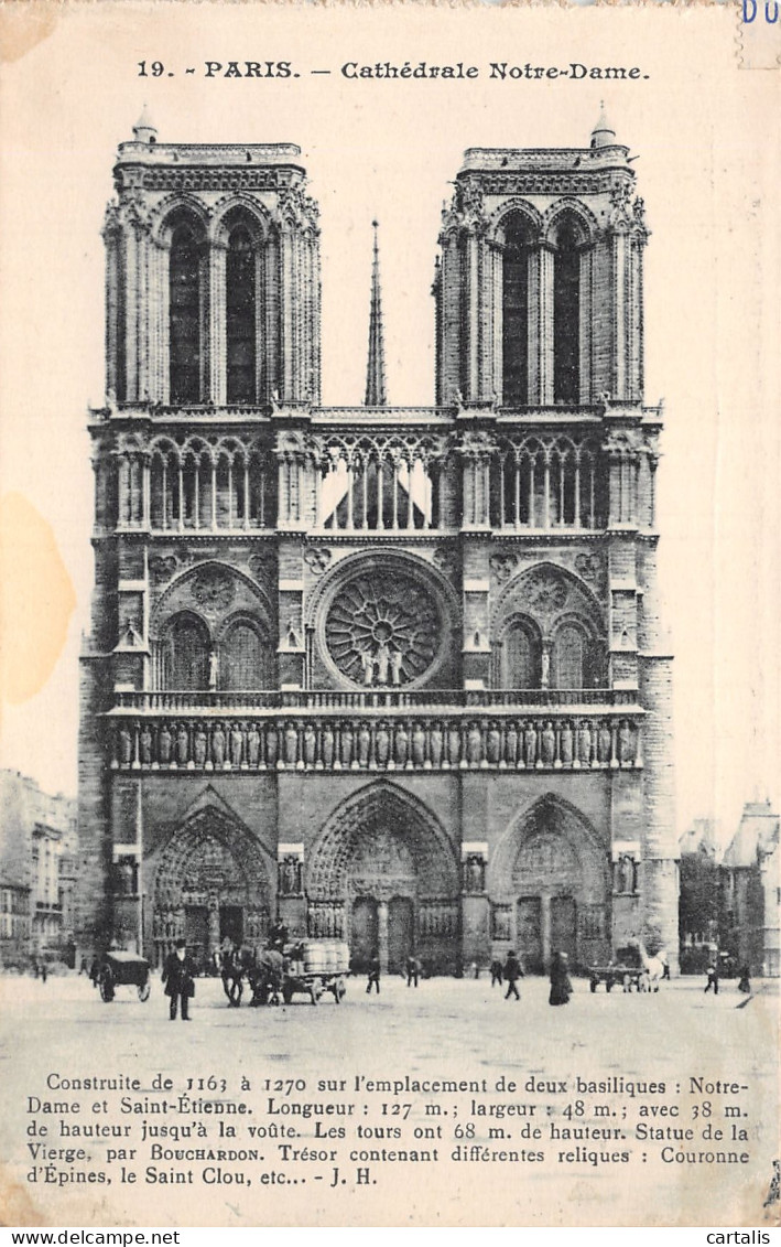 75-PARIS NOTRE DAME-N°4190-H/0037 - Notre Dame De Paris