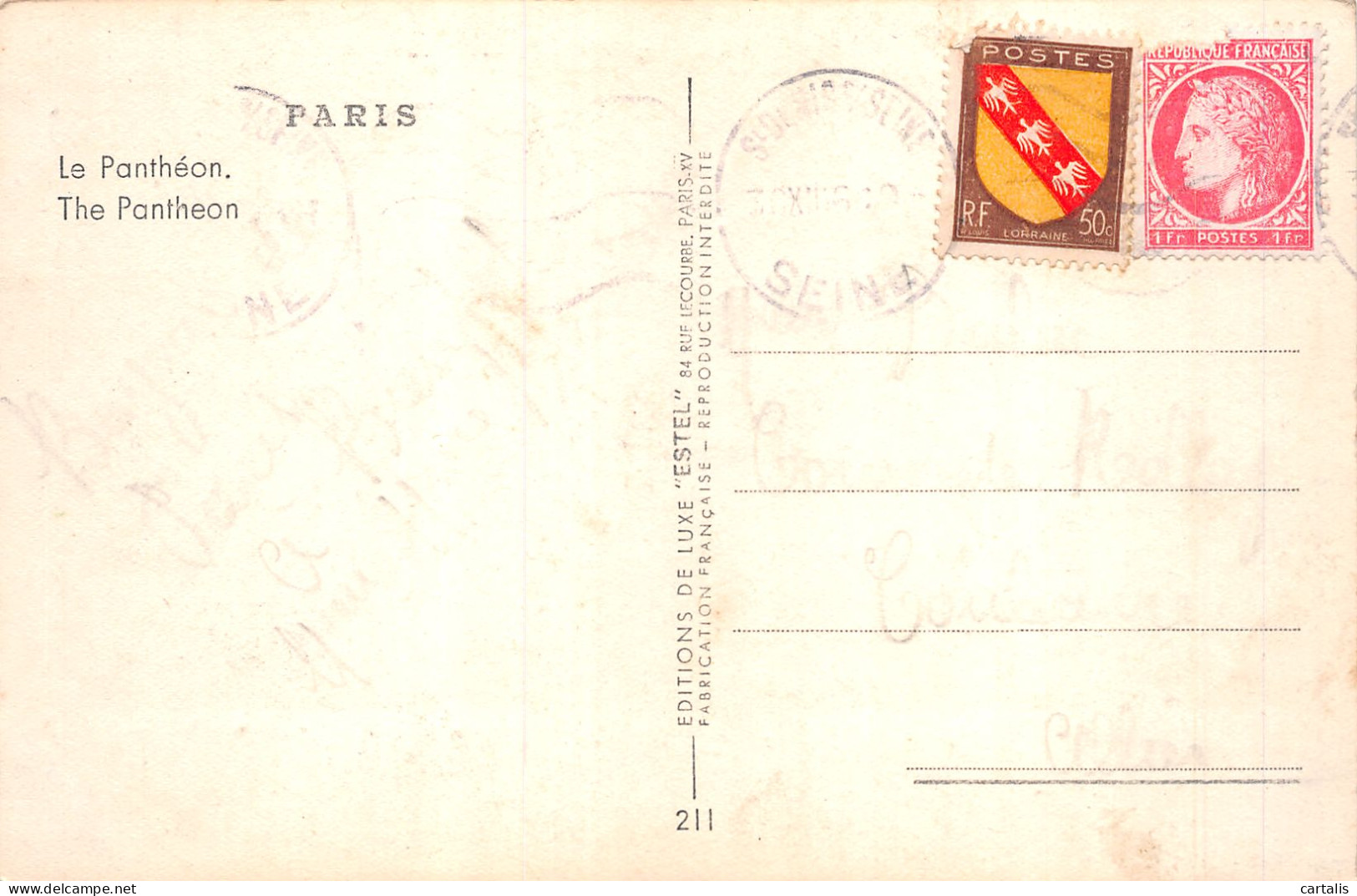 75-PARIS LE PANTHEON-N°4190-G/0199 - Panthéon