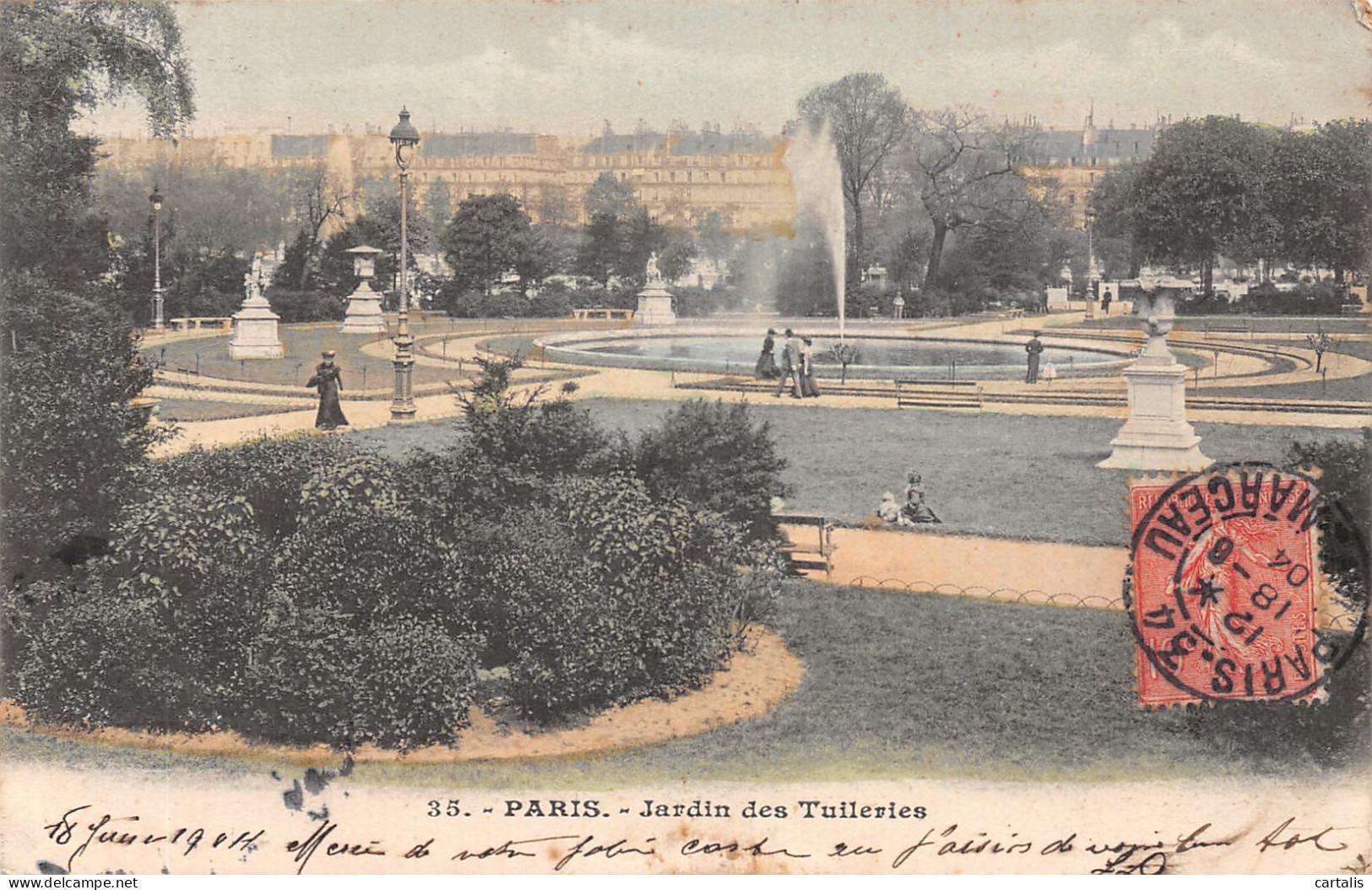 75-PARIS JARDIN DES TUILERIES-N°4190-G/0107 - Parks, Gardens