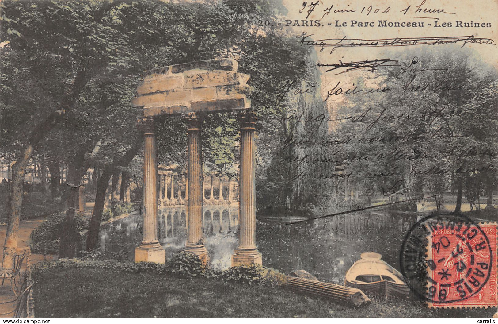 75-PARIS LE PARC MONCEAU-N°4190-G/0103 - Parks, Gärten