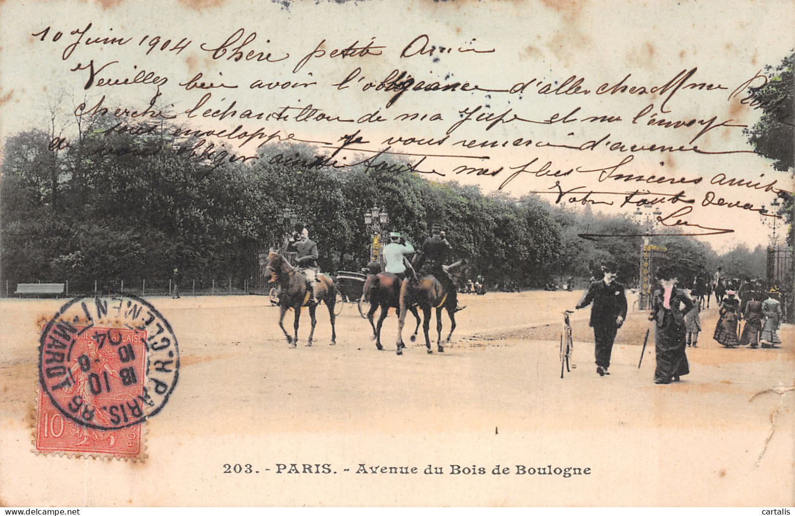 75-PARIS BOIS DE BOULOGNE-N°4190-G/0093 - Other & Unclassified