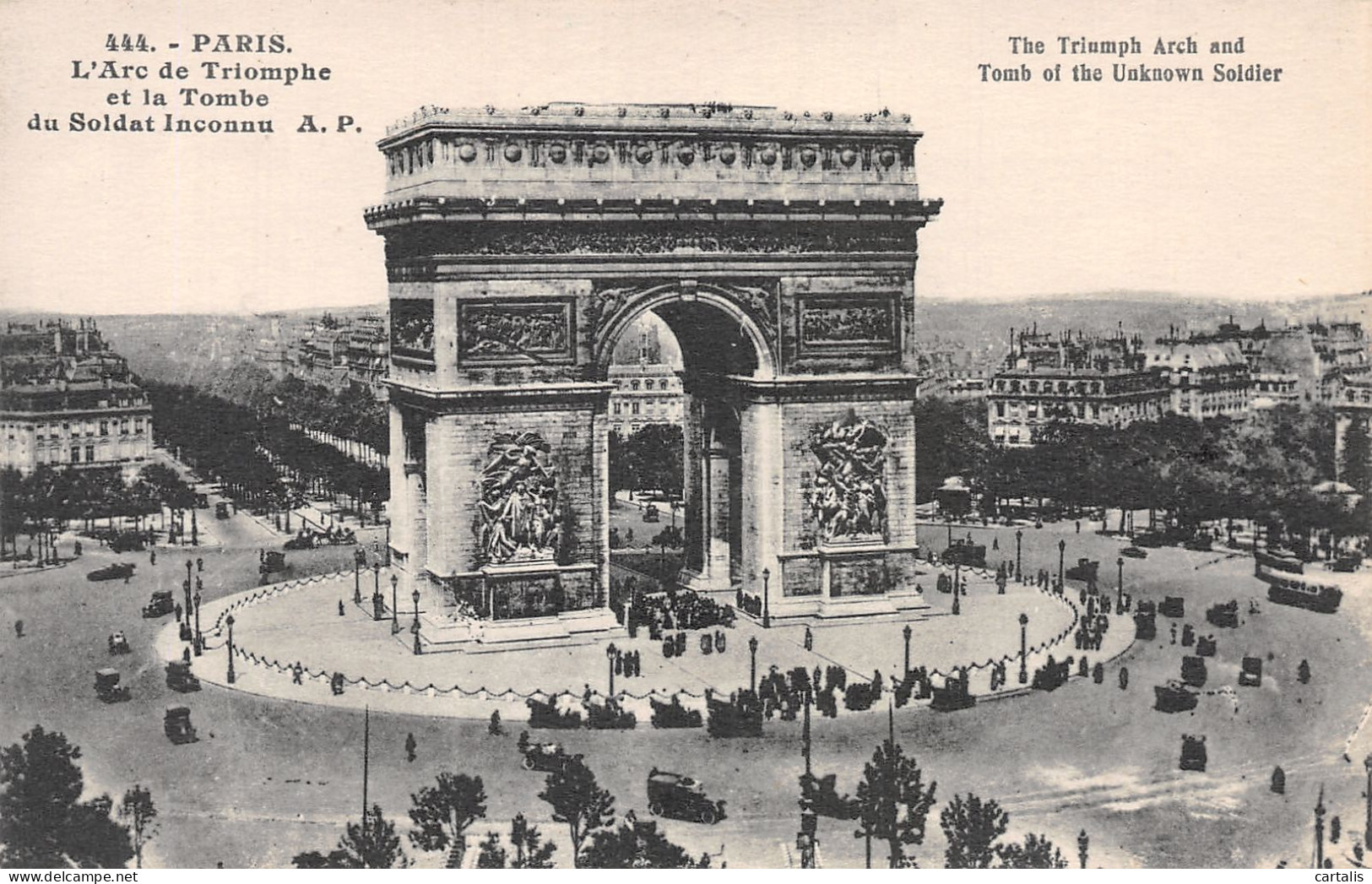 75-PARIS ARC DU TRIOMPHE-N°4190-F/0393 - Triumphbogen
