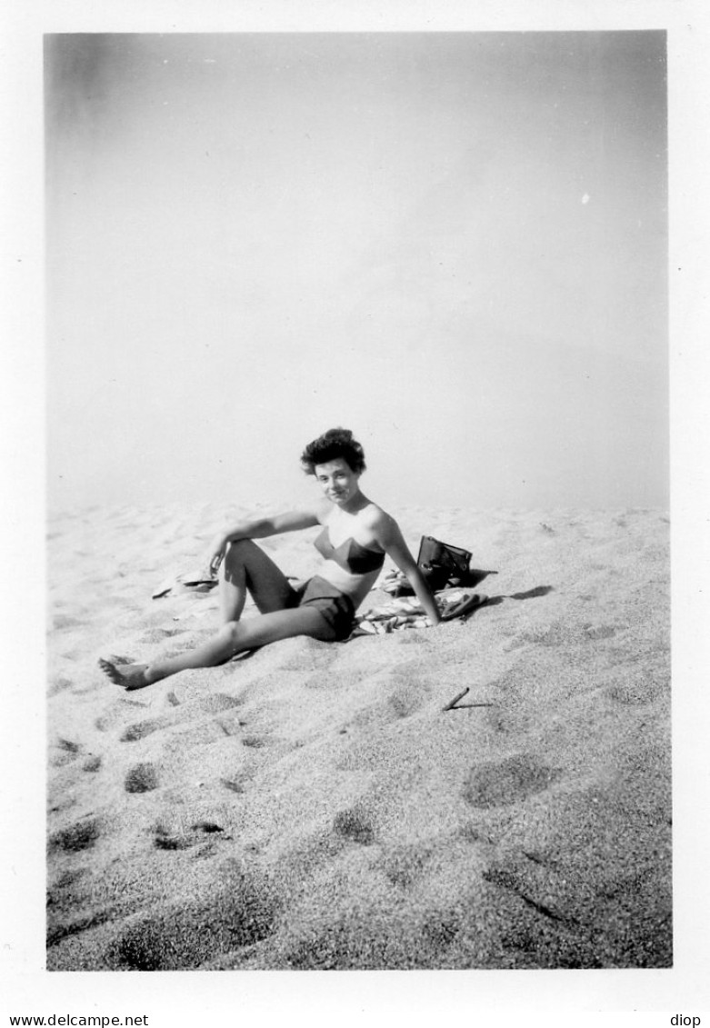 Photo Vintage Paris Snap Shop -femmes Women Plage Beach - Lieux