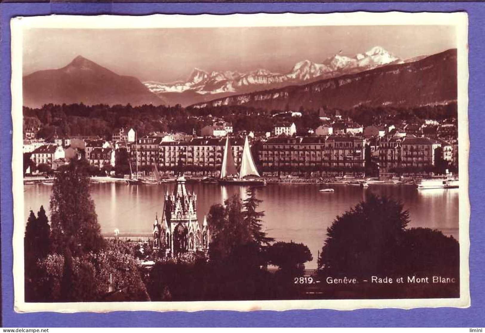 SUISSE - GENÉVE - RADE Et MONT BLANC - PANORAMA -  - Autres & Non Classés