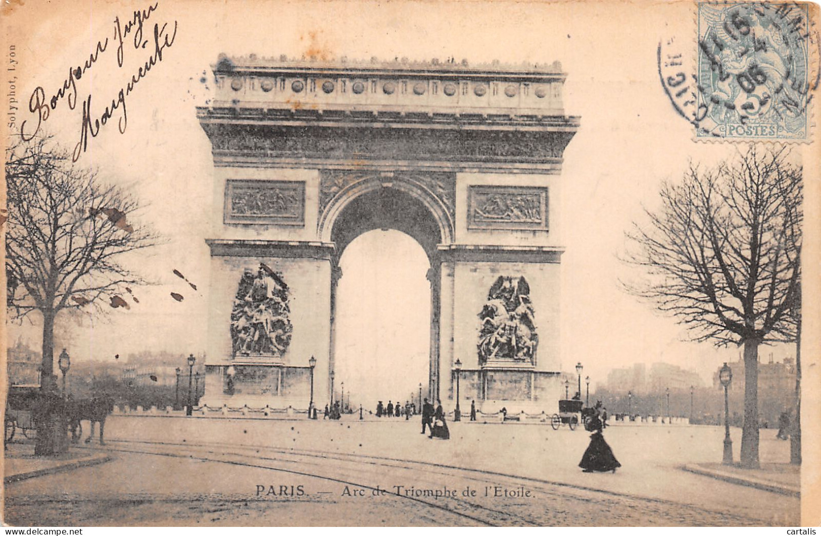 75-PARIS ARC DU TRIOMPHE-N°4190-F/0235 - Triumphbogen