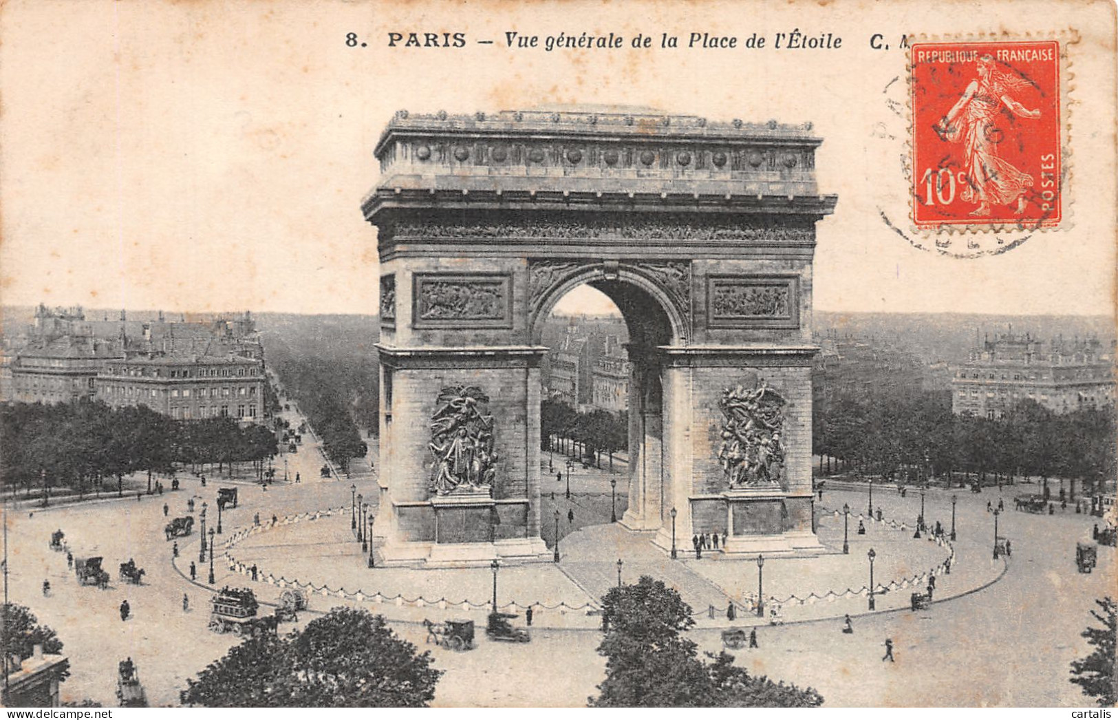 75-PARIS ARC DU TRIOMPHE-N°4190-F/0239 - Triumphbogen