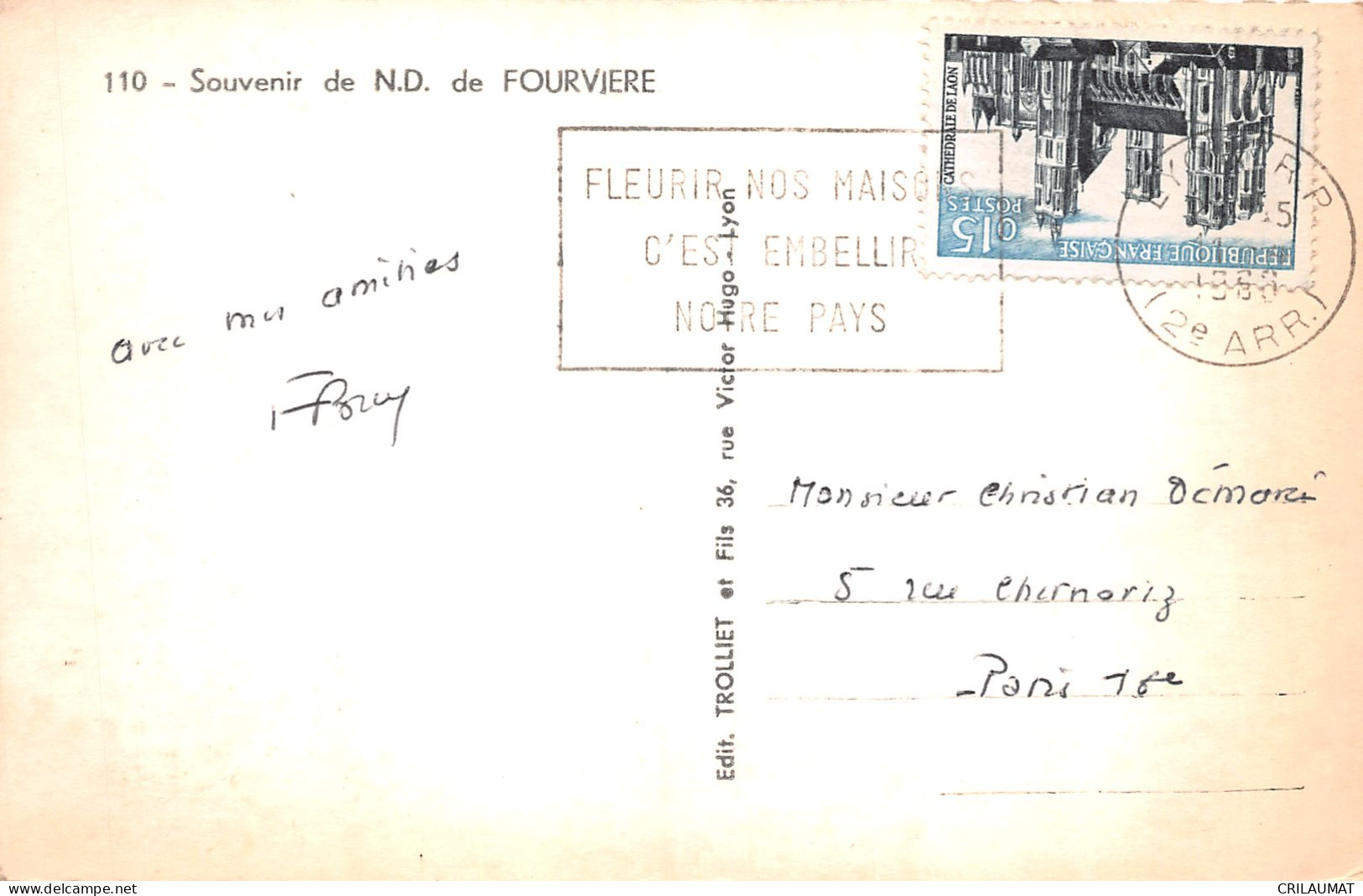 69-NOTRE DAME DE FOUVIERE-N°5136-F/0233 - Andere & Zonder Classificatie