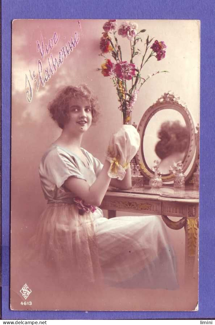 CARTE SAINTE CATHERINE - JEUNE FILLE En COSTUME - - Other & Unclassified