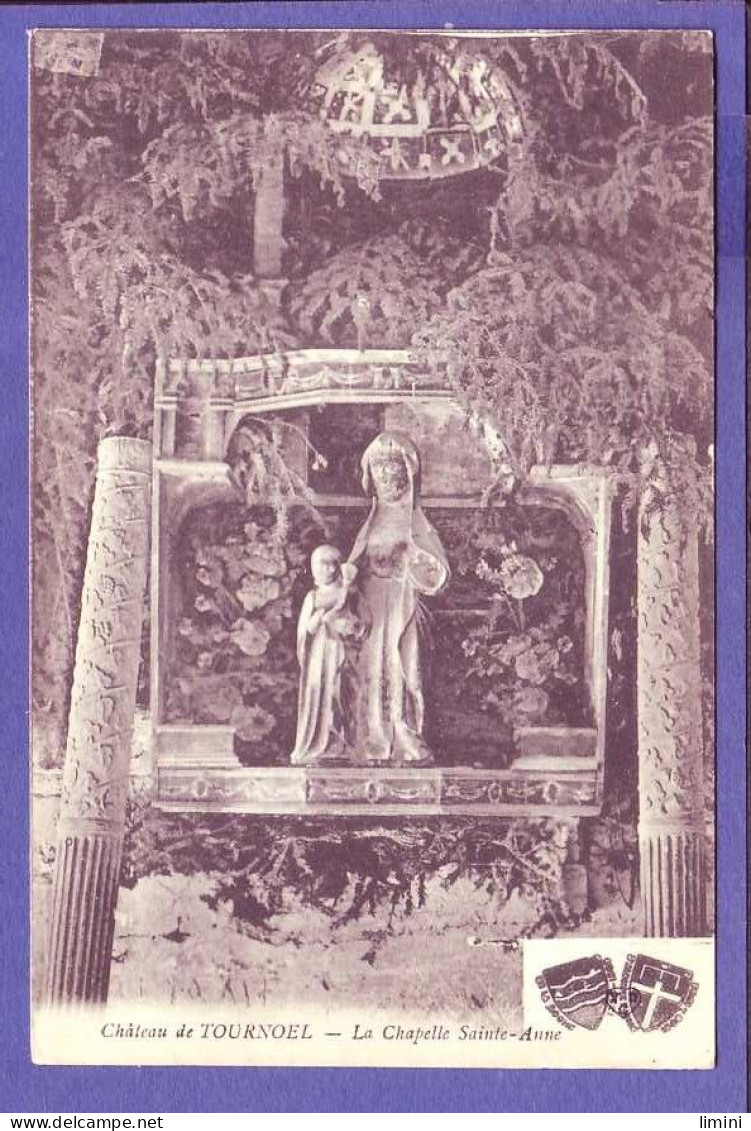 63 - VOLVIC - CHATEAU De TOURNOEL - CHAPELLE SAINTE ANNE -  VIERGE Et ENFANT JÉSUS  ET DEUX COLONNES AUTHENTIQUES -  - Volvic