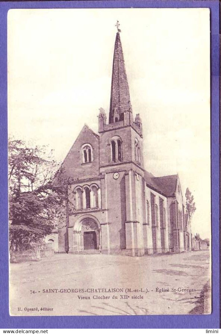 49 - SAINT GEORGES CHATELAISON - ÉGLISE SAINT GEORGES -  - Andere & Zonder Classificatie