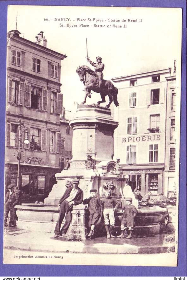 54 - NANCY - PLACE SAINT EPVRE  - STATUE De RENÉ - ANIMÉE -  - Nancy