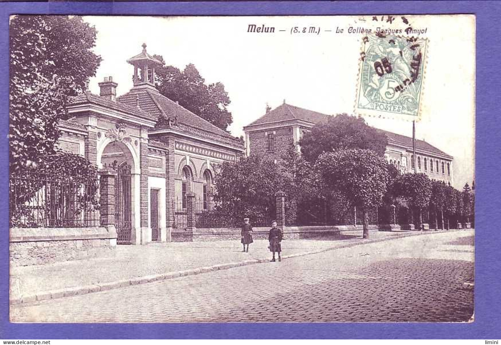 77 - MELUN - COLLÉGE JACQUES  AMYOT - ANIMÉE - - Melun