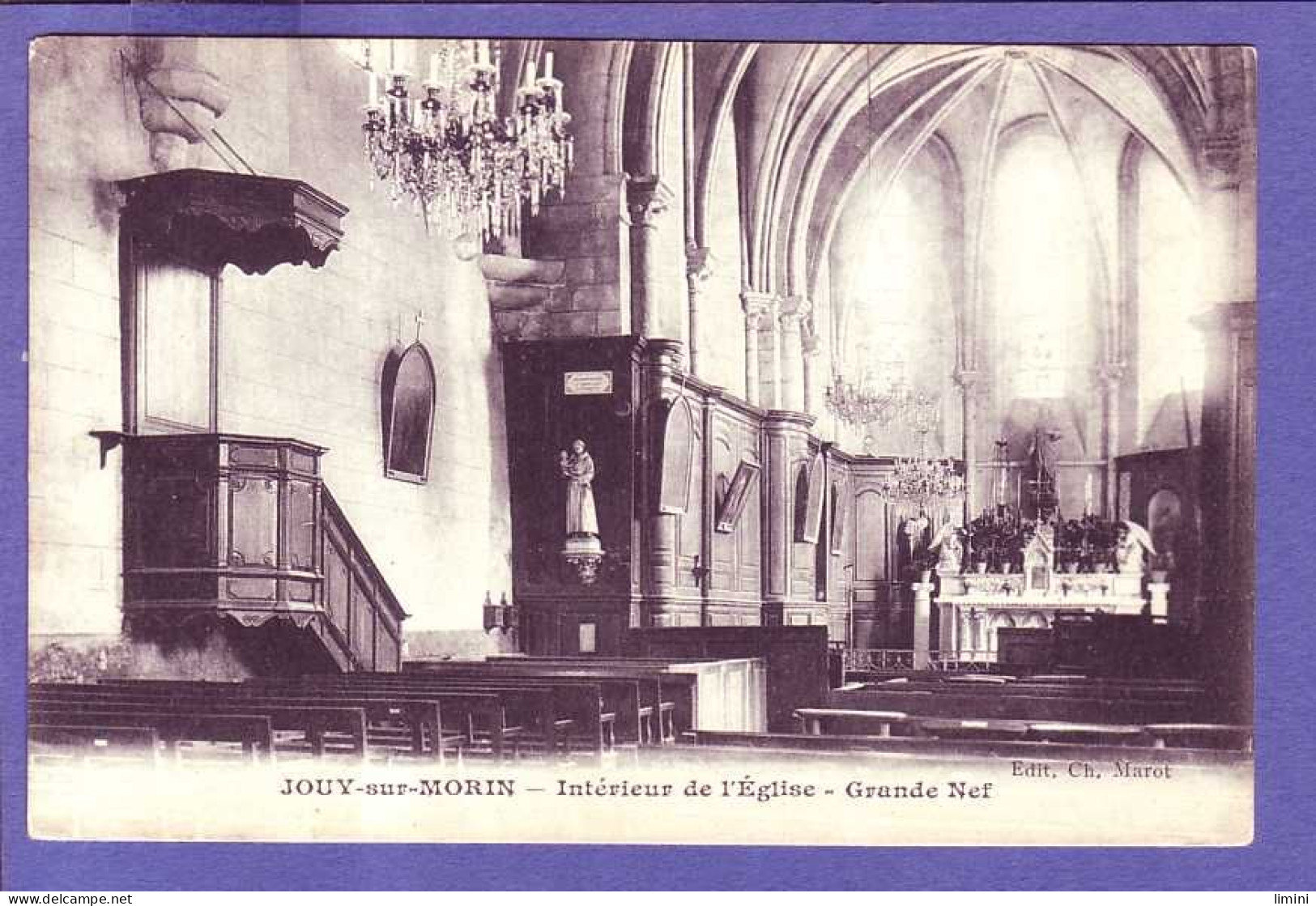 77 - JOUY-sur MORIN - GRANDE NEF De L''ÉGLISE - ' - Autres & Non Classés